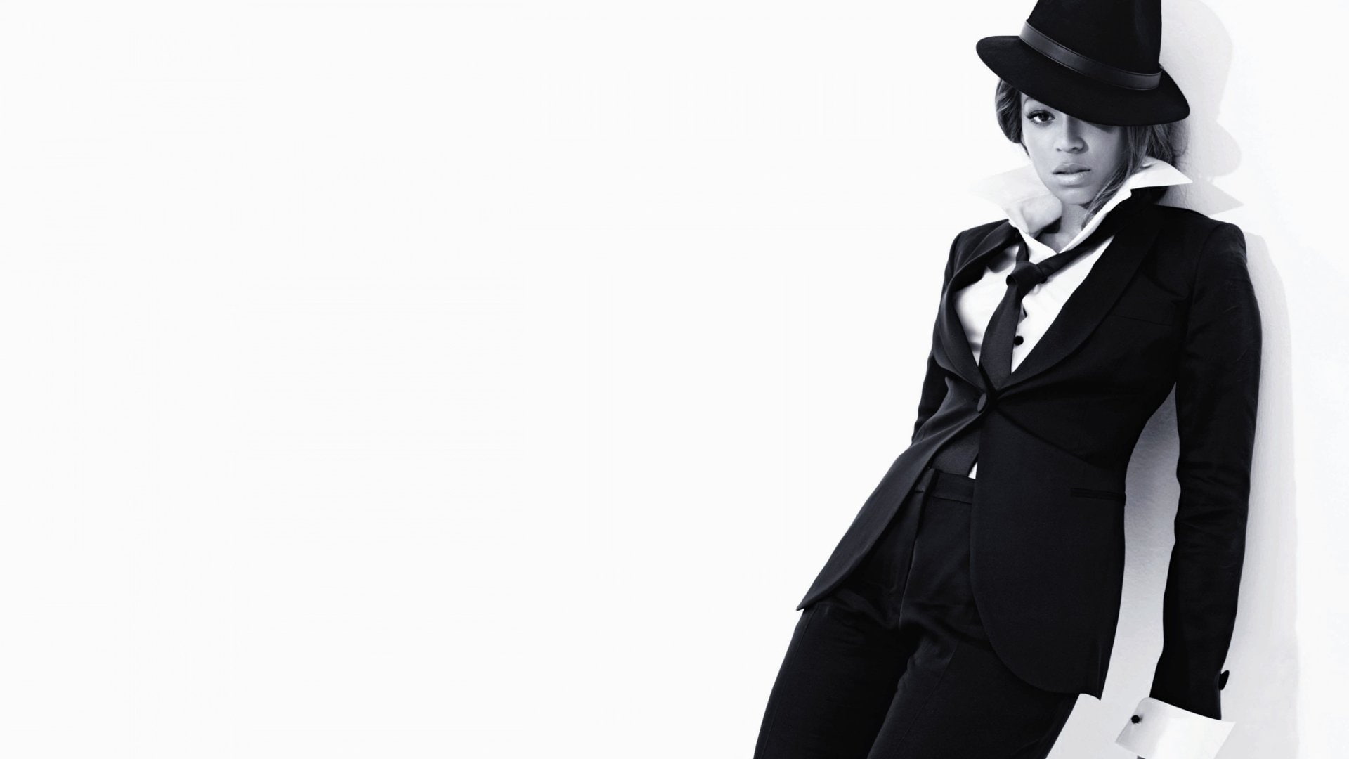 Beyoncé, Black and White, Vintage, 1080P, Singers, HD Wallpaper