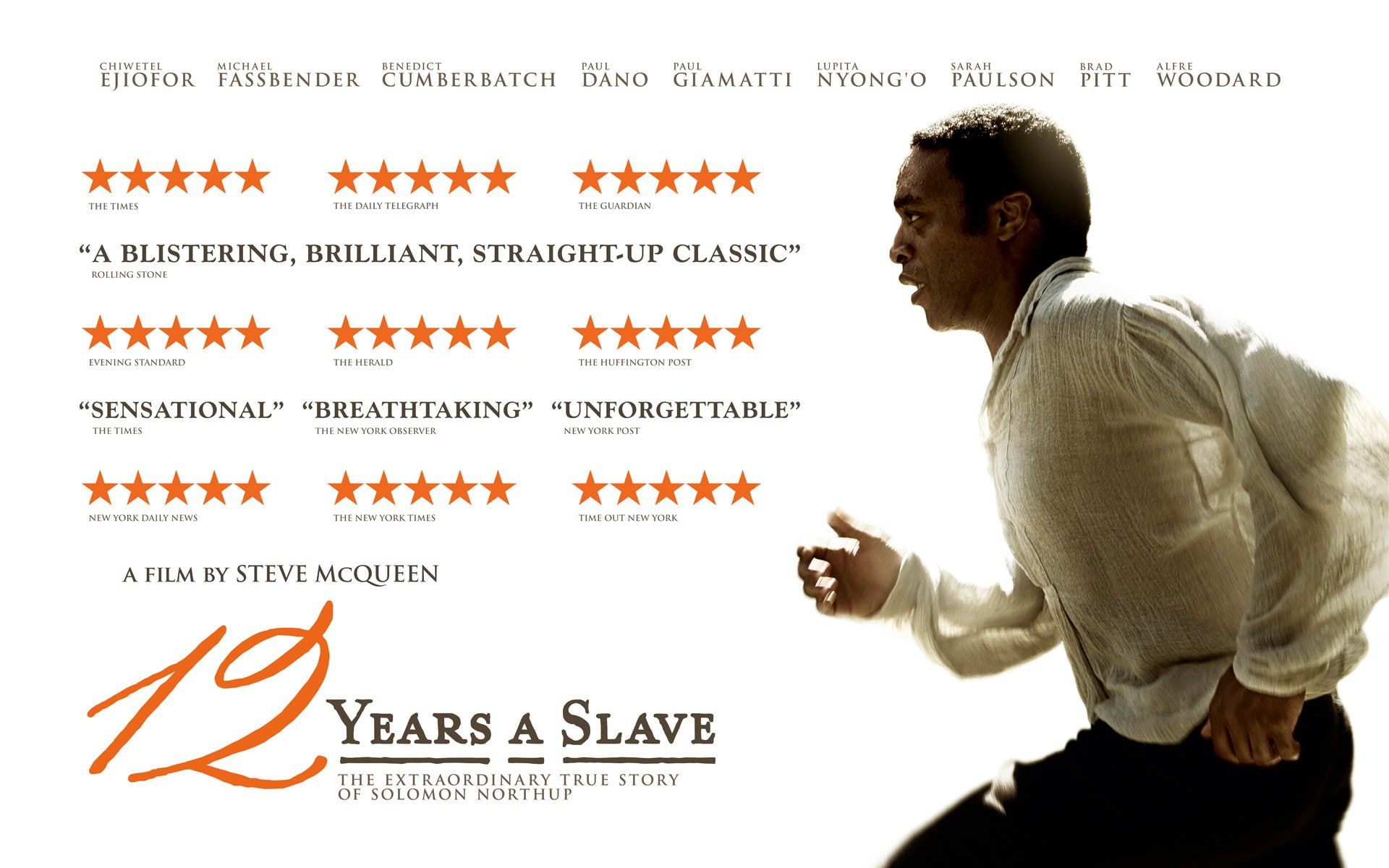 1080P, Movie, 12 Years A Slave, Chiwetel Ejiofor, HD Wallpaper