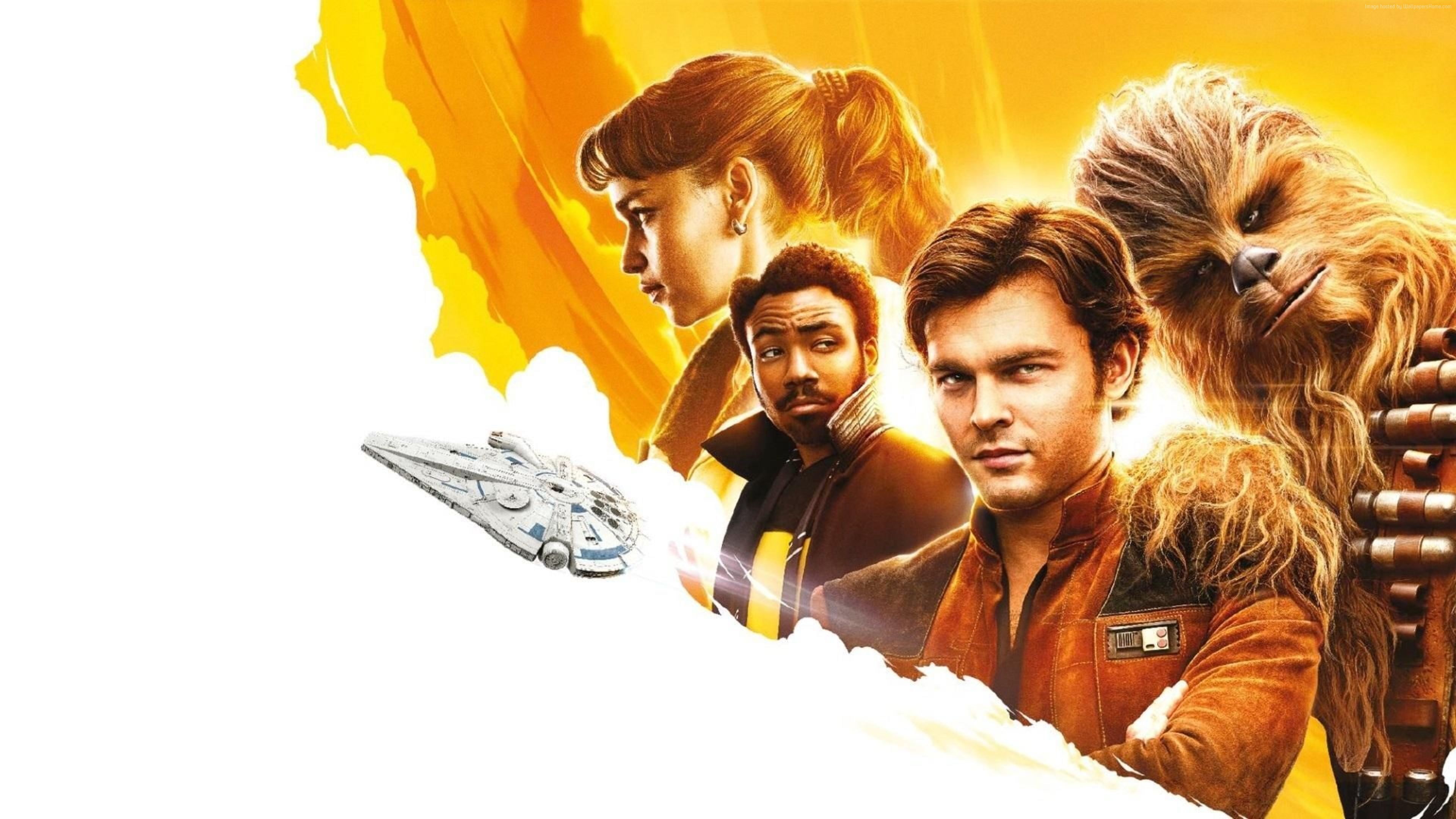 4k, Alden Ehrenreich, 4K, Solo: A Star Wars Story, Donald Glover, Emilia Clarke, HD Wallpaper