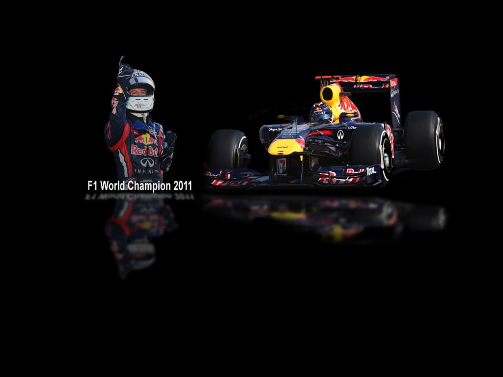 champion, 480P, sports, vettel, hd, auto, F1, art, f, racing, 2011, sebastian, world, HD Wallpaper