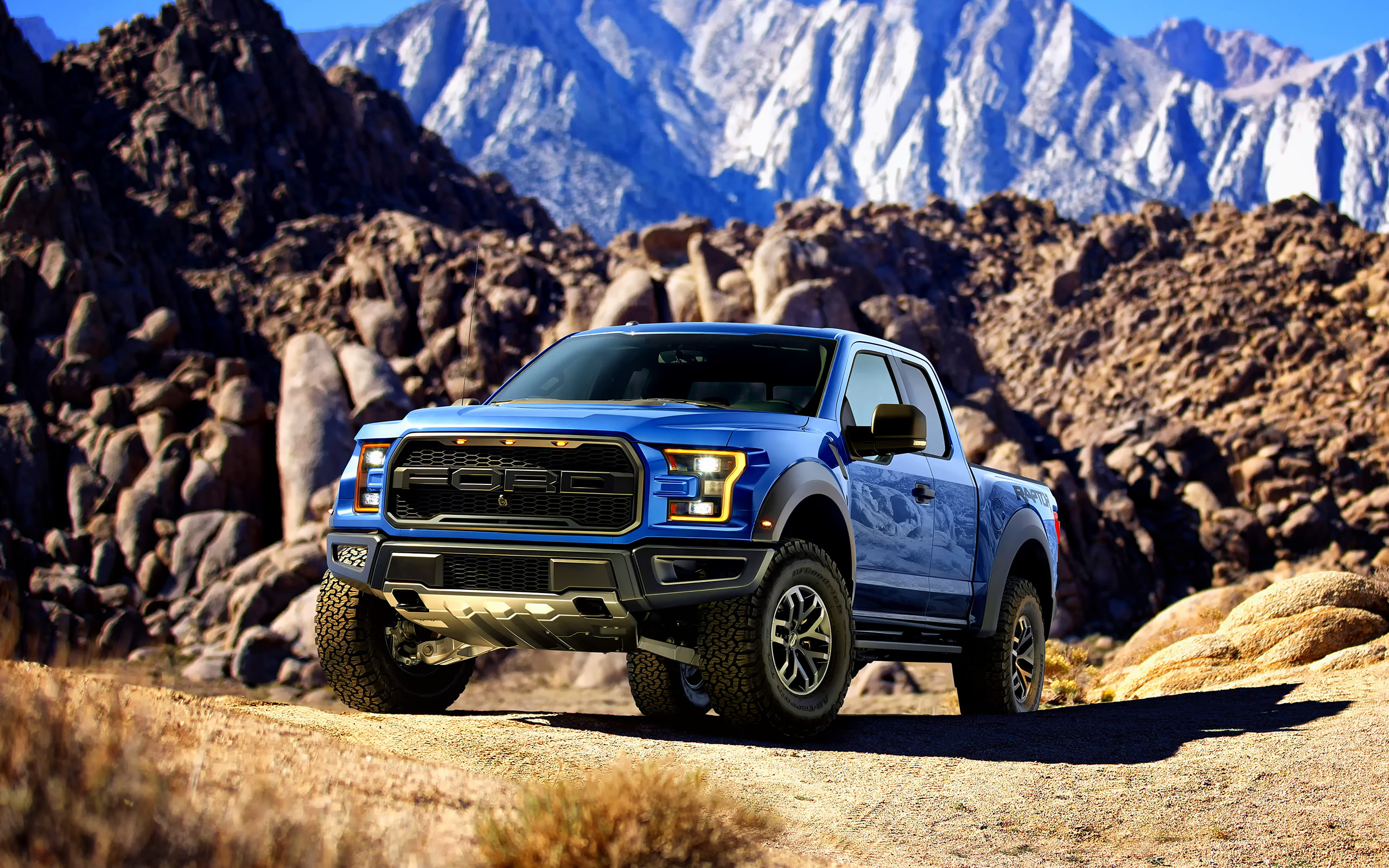 crew, 2K, truck, raptor, 2016, cab, blue, ford, pick, f, HD Wallpaper