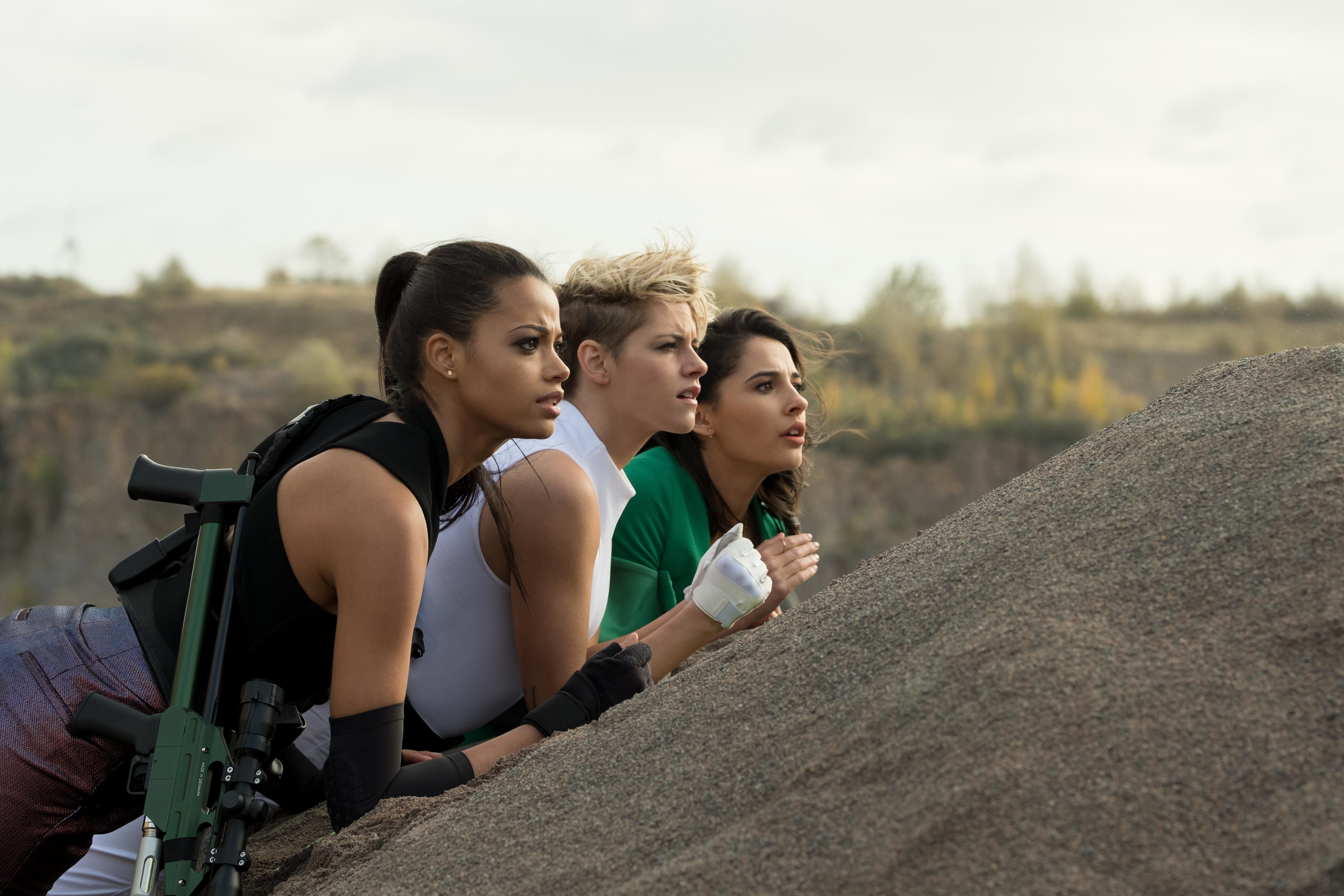 Movie, Charlies Angels (2019), Naomi Scott, 5K, Kristen Stewart, Ella Balinska, HD Wallpaper