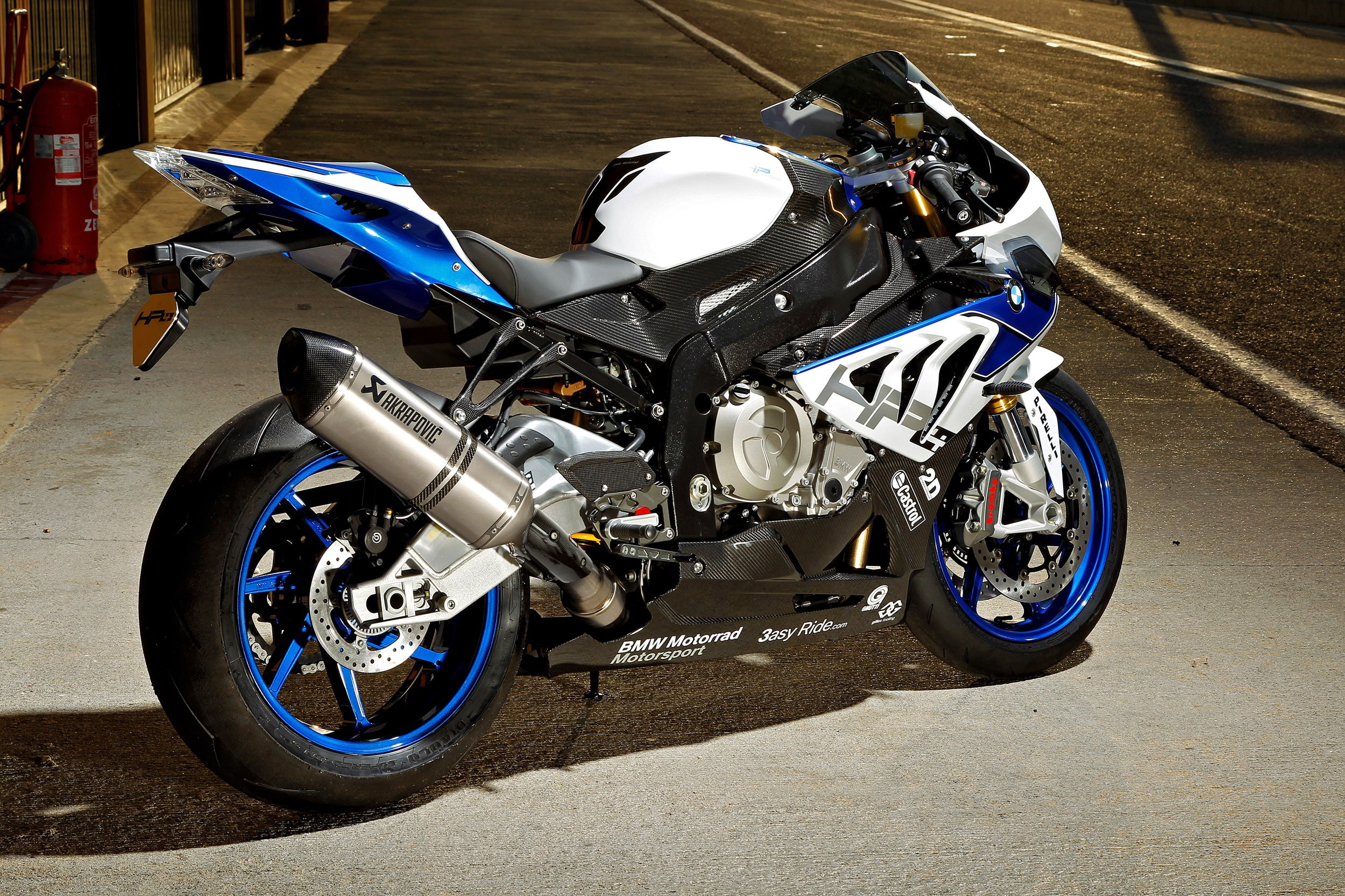motorcycle bmw bmw s 1000 rr akrapovic, 1080P, HD Wallpaper