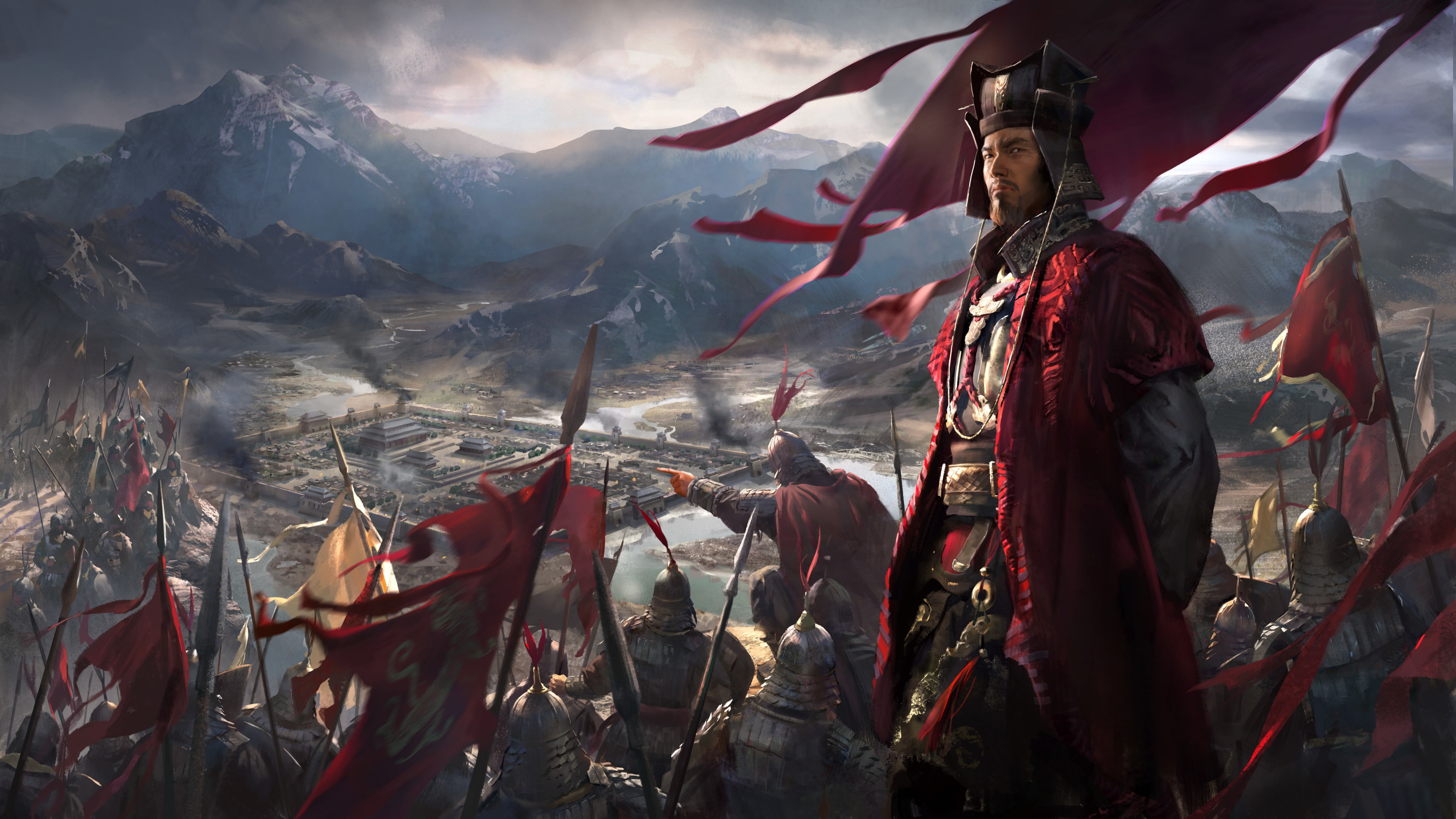 three, kingdoms, war, total, game, 4K, HD Wallpaper