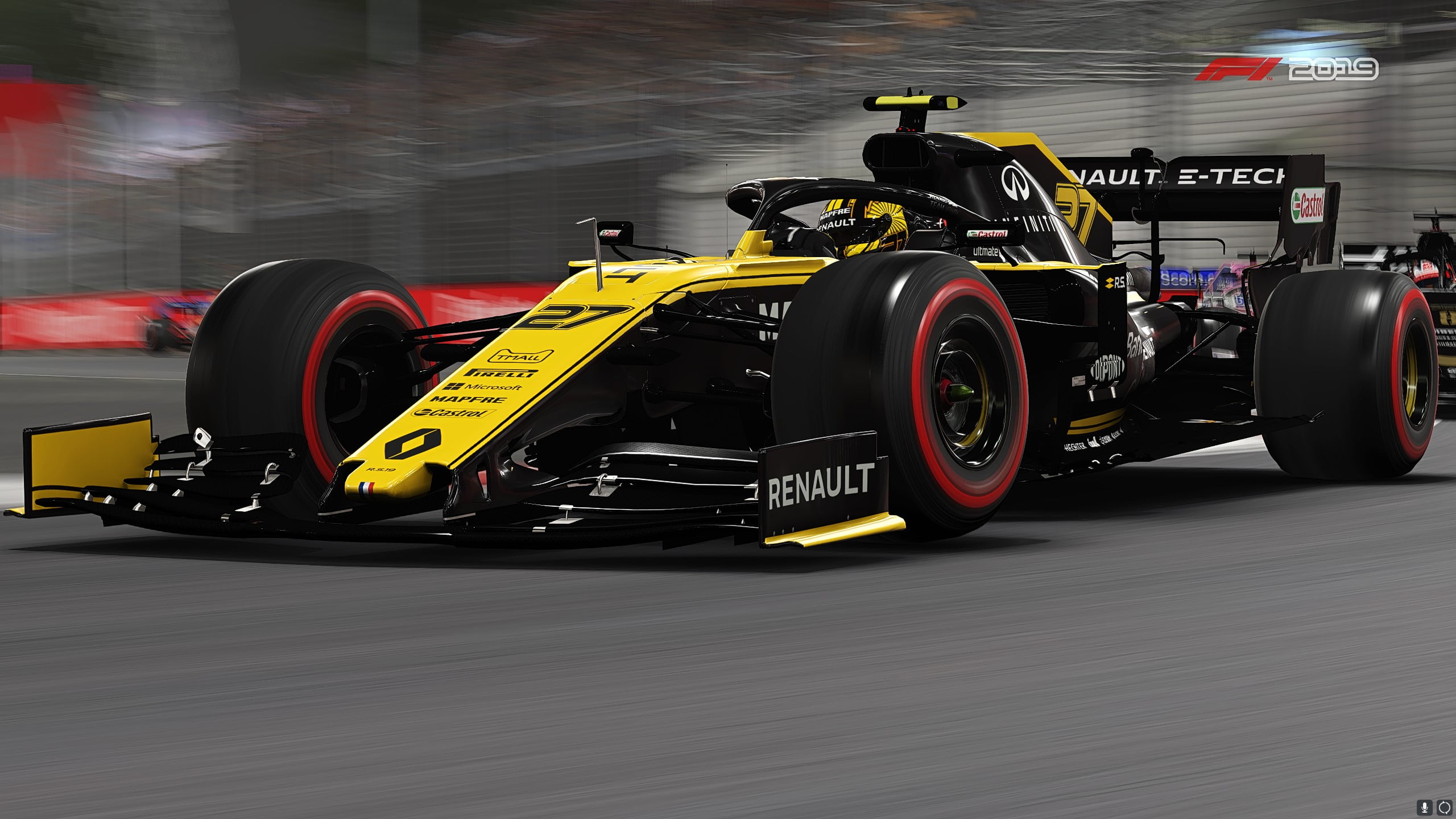 2K, F1 2019, Video Game, Race Car, Renault R.S.19, HD Wallpaper