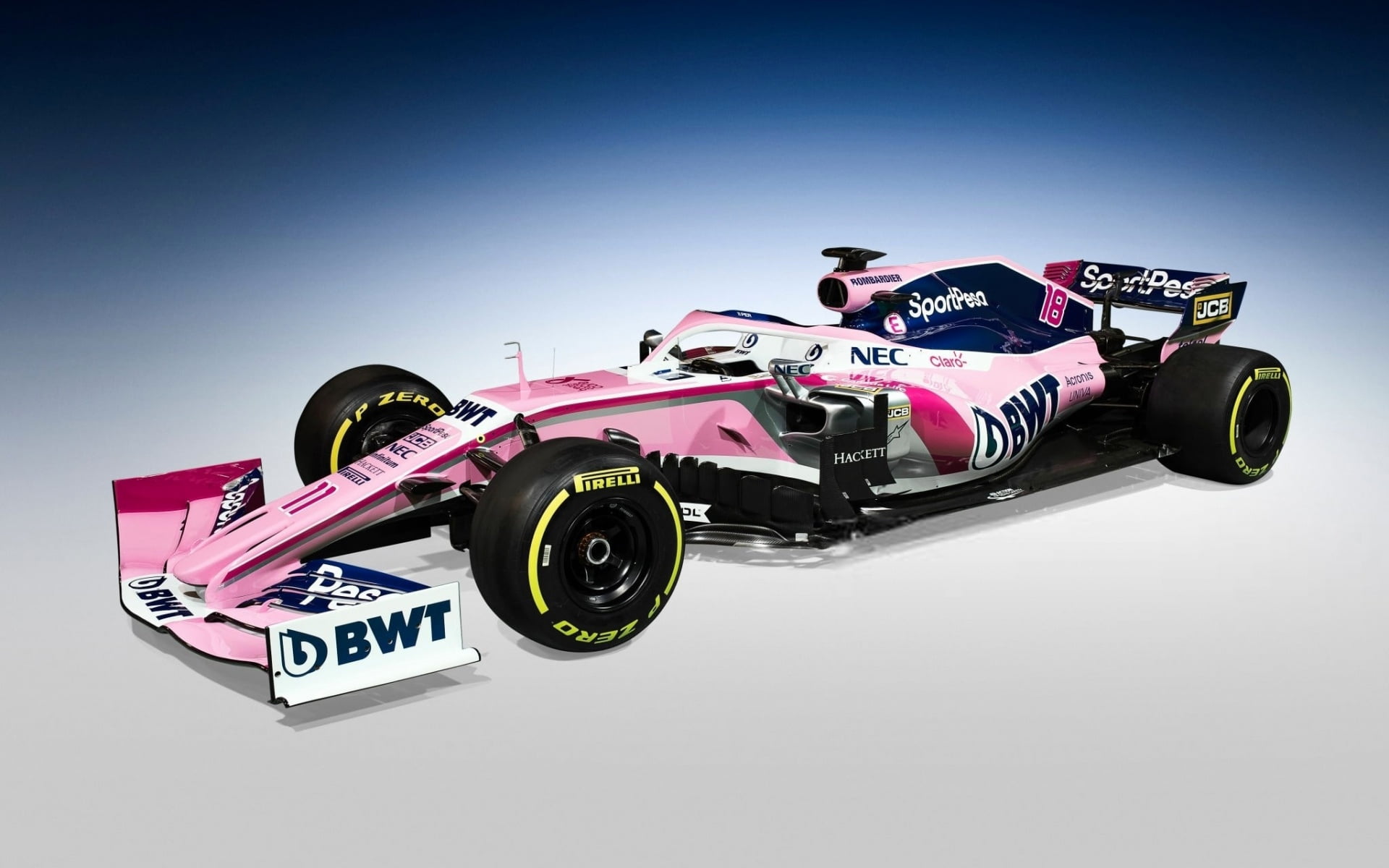 Racing Point F1, formula 1, the car, 1080P, 2019, HD Wallpaper