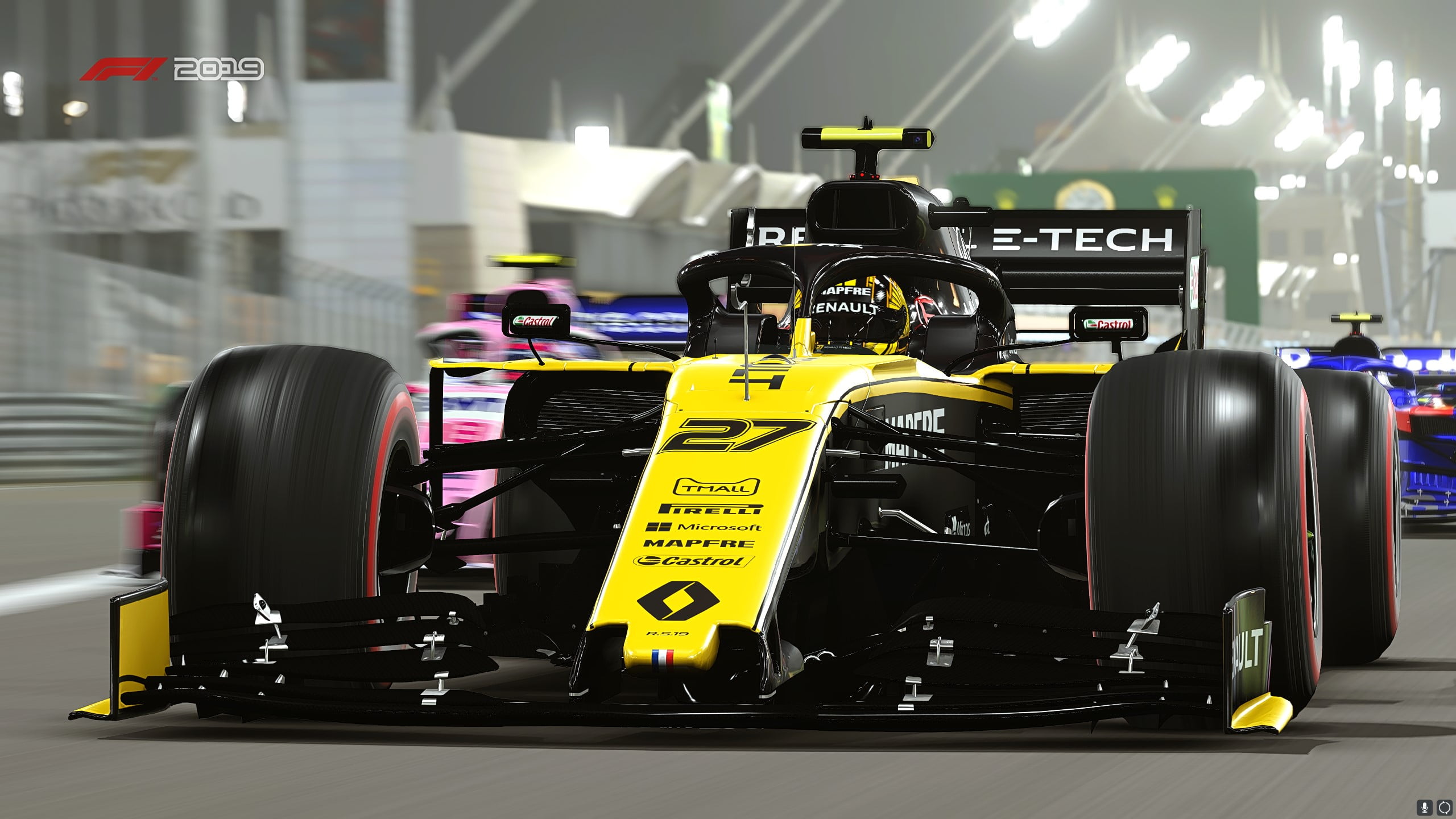 Race Car, Renault R.S.19, Video Game, F1 2019, 2K, HD Wallpaper