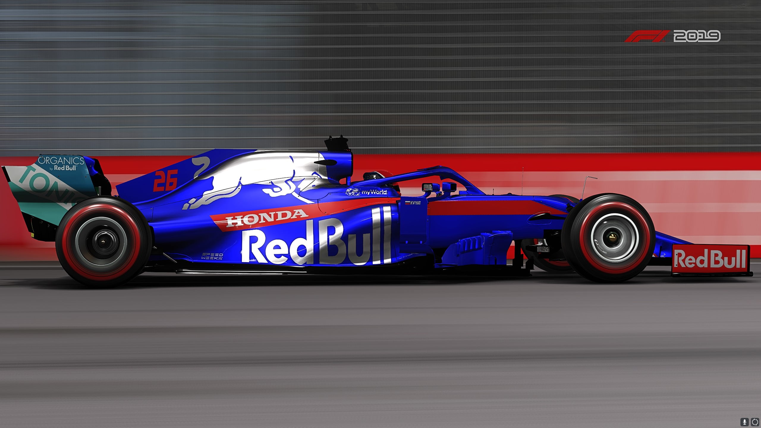 Race Car, 2K, Video Game, Scuderia Toro Rosso STR14, F1 2019, HD Wallpaper