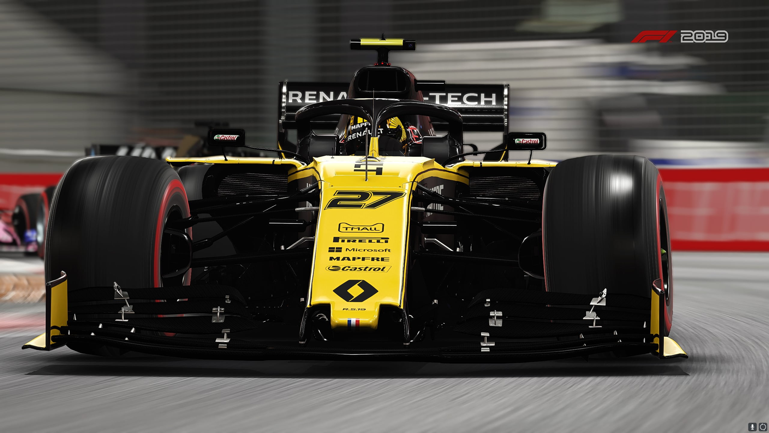 Race Car, Renault R.S.19, 2K, F1 2019, Video Game, HD Wallpaper