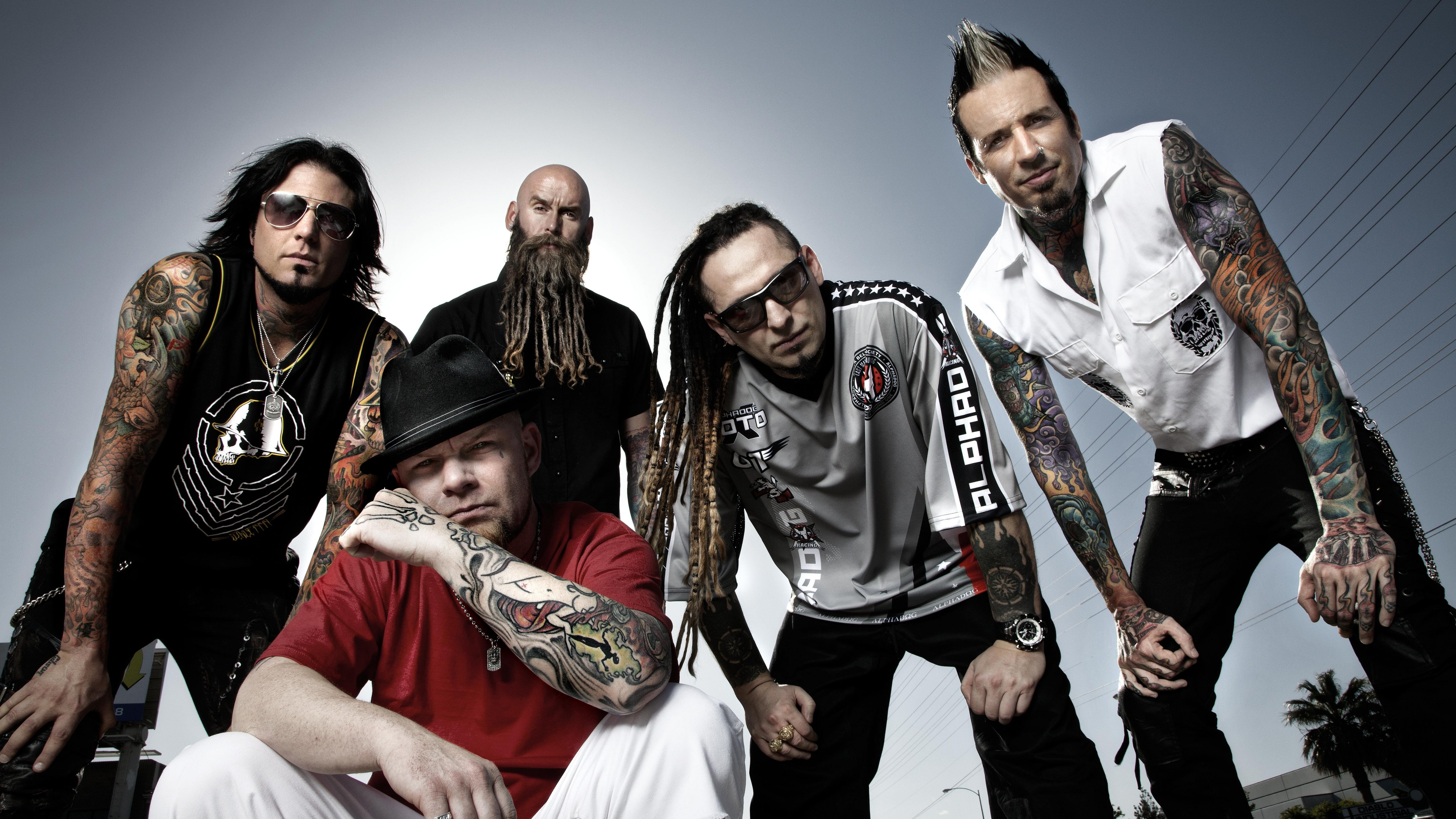 man, band, five, Ivan Moody, Jason Hook, 5K, Five Finger Death Punch, Zoltan Bathory, Top music artist and bands, Jeremy Spencer, Chris Kael, HD Wallpaper