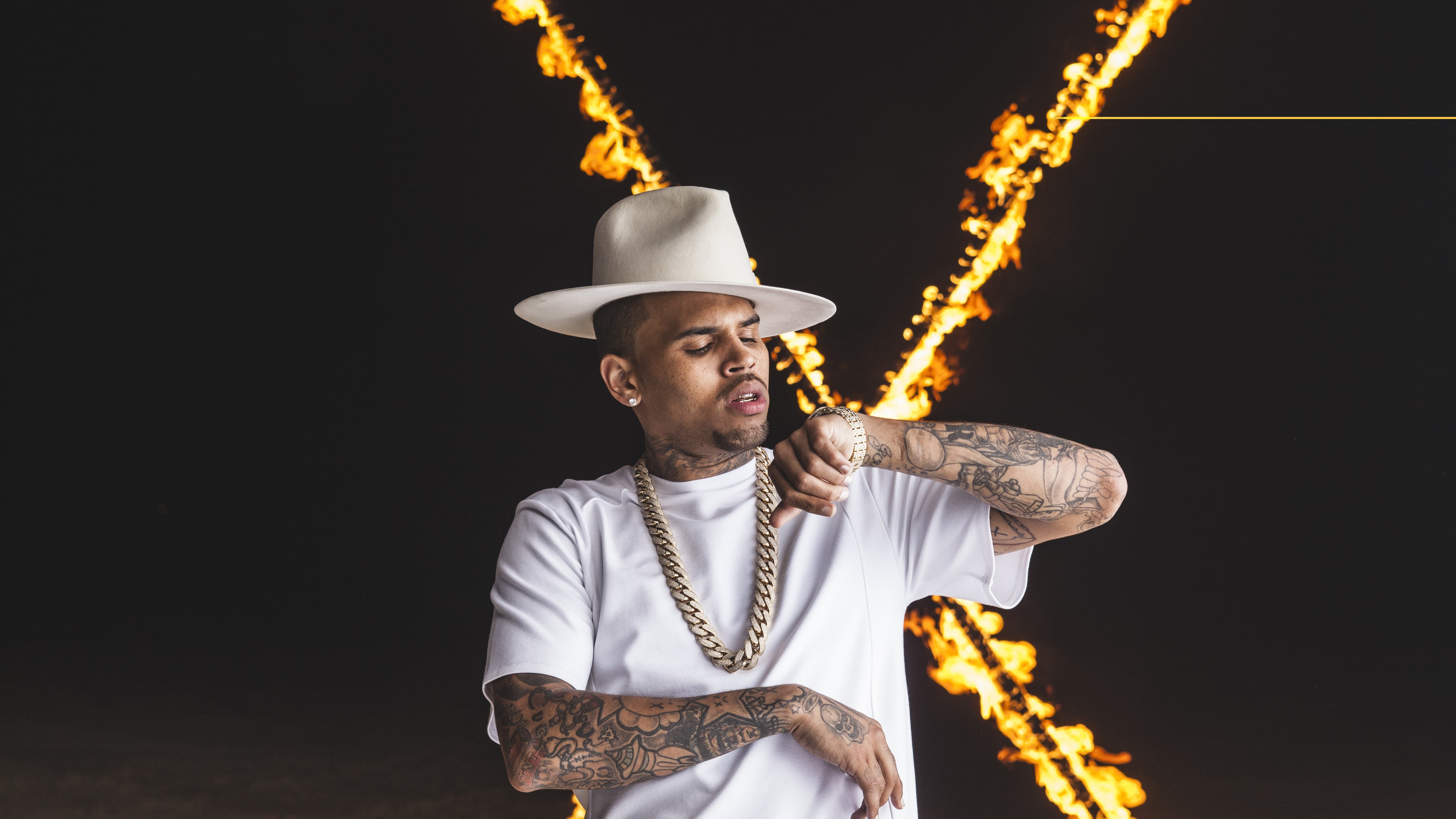 Top music artist and bands, singer, 5K, Chris Brown, HD Wallpaper