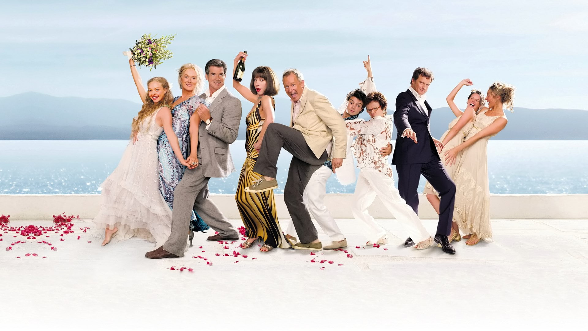 togetherness, smiling, medium group of people, human limb, group of people, couple - relationship, mamma mia, mature adult, females, emotion, wedding guest, HD Wallpaper