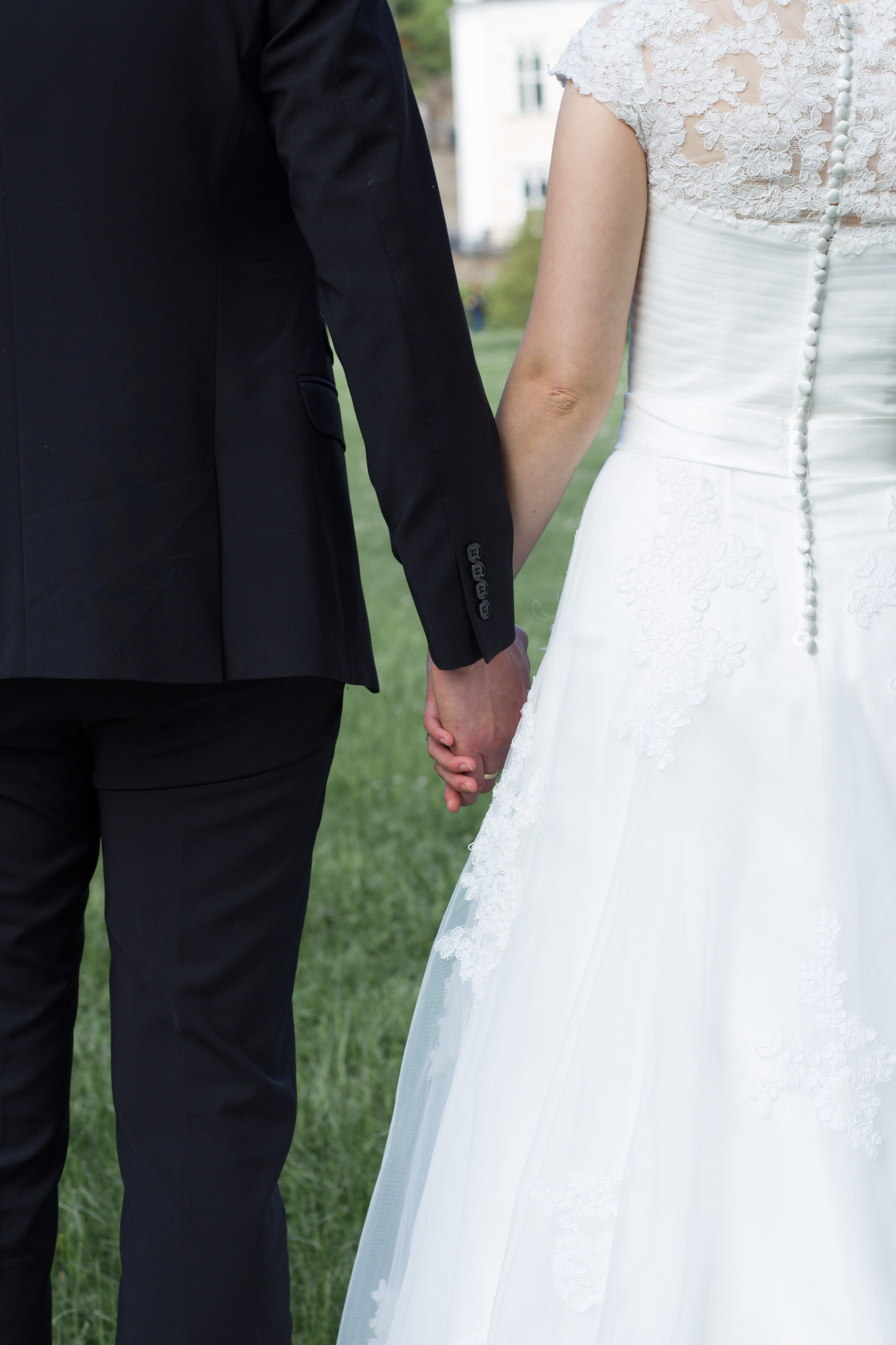 hand, white, midsection, two people, wife, husband, couple - relationship, positive emotion, life events, married, for two, dress, romantic, black, adult, Phone HD Wallpaper
