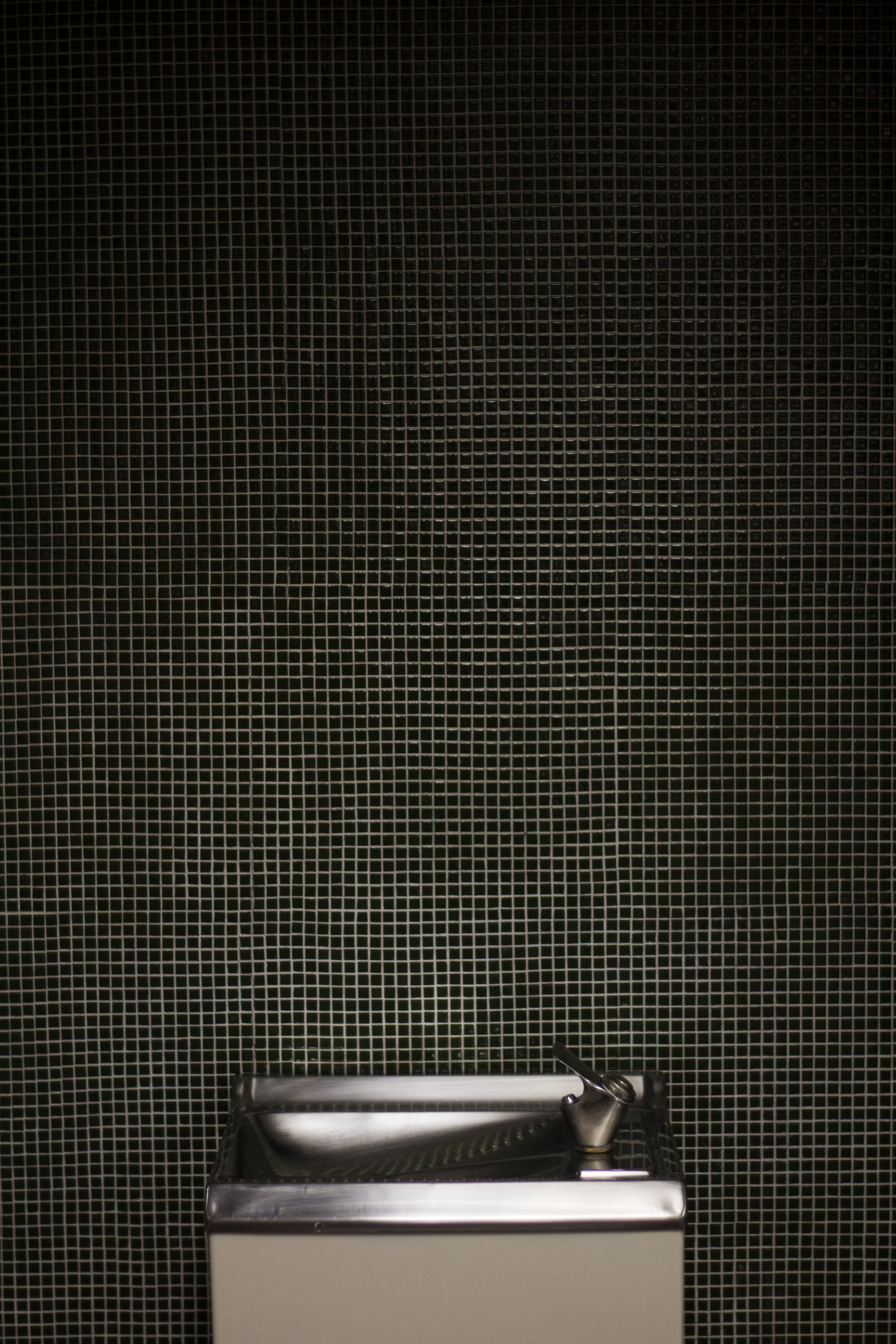 backgrounds, still life, metal, drink, technology, close-up, stainless, gray, single Object, grid, black Color, drinking, equipment, no people, water fountain, Phone HD Wallpaper