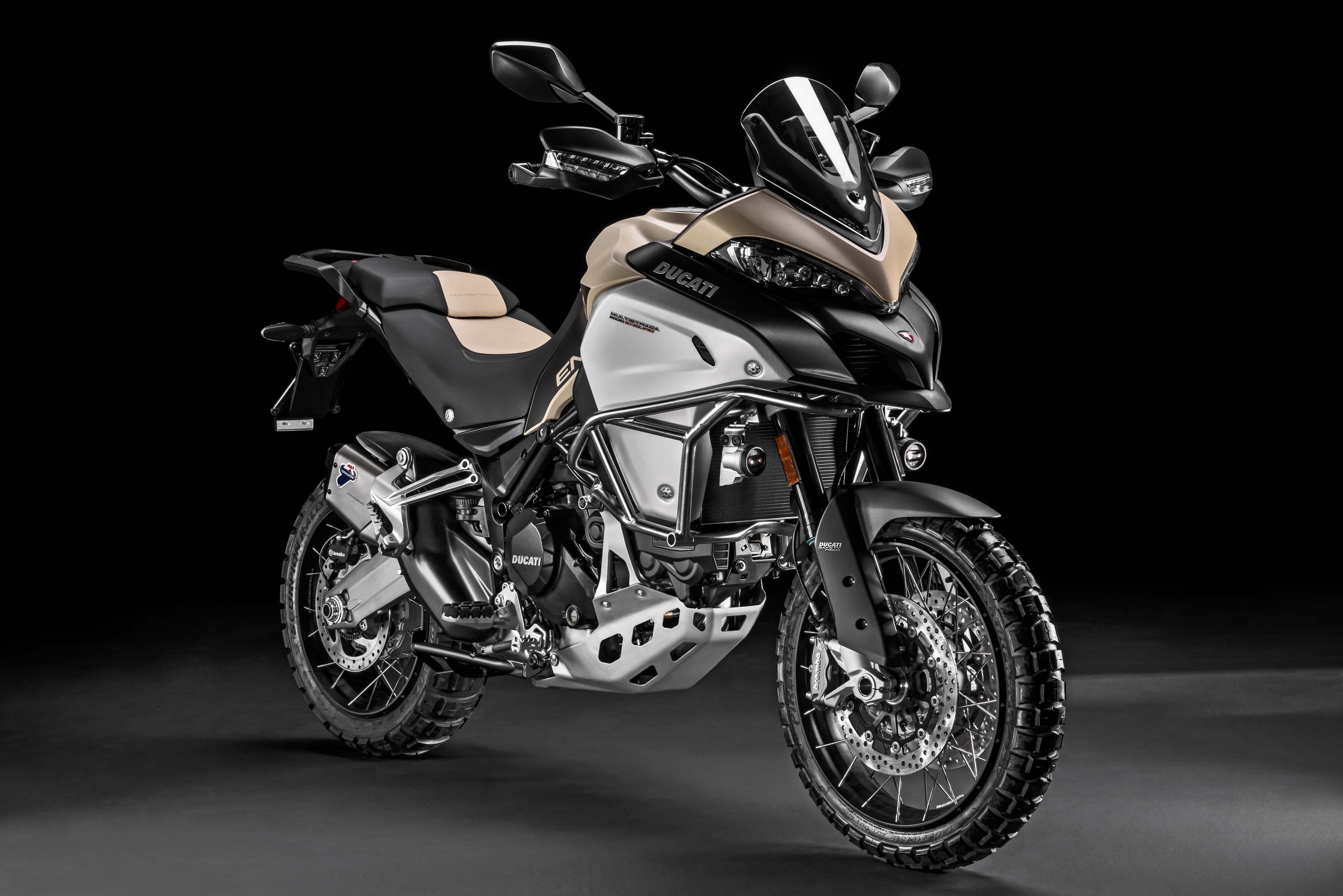 2017, digital, black, bike, 4K, sports, Ducati Multistrada 1200 Enduro Pro, gray, 2K, HD Wallpaper