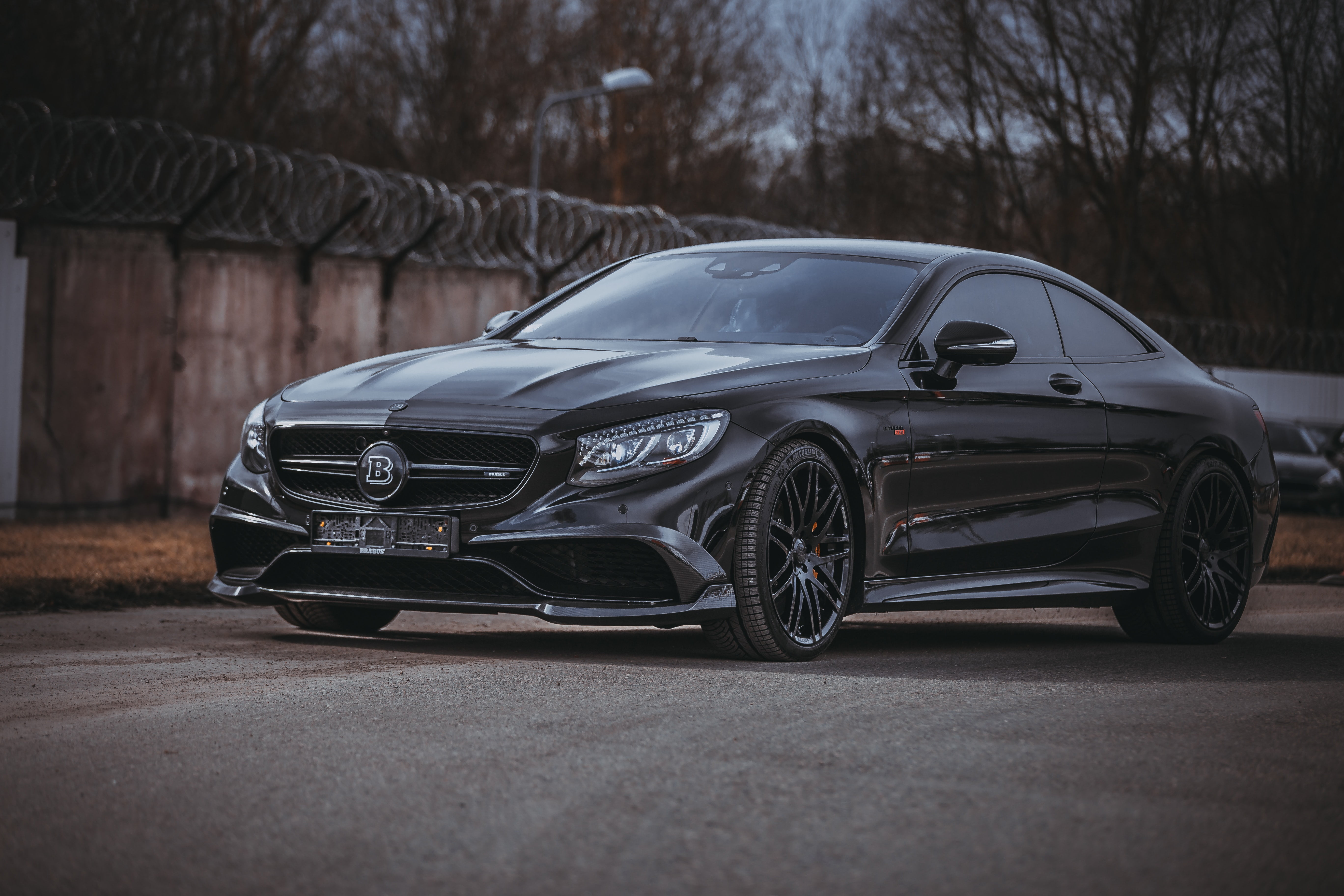 auto, no people, black, car, vintage car, side view, mode of transportation, brabus, day, tree, motor vehicle, stationary, transportation, focus on foreground, HD Wallpaper