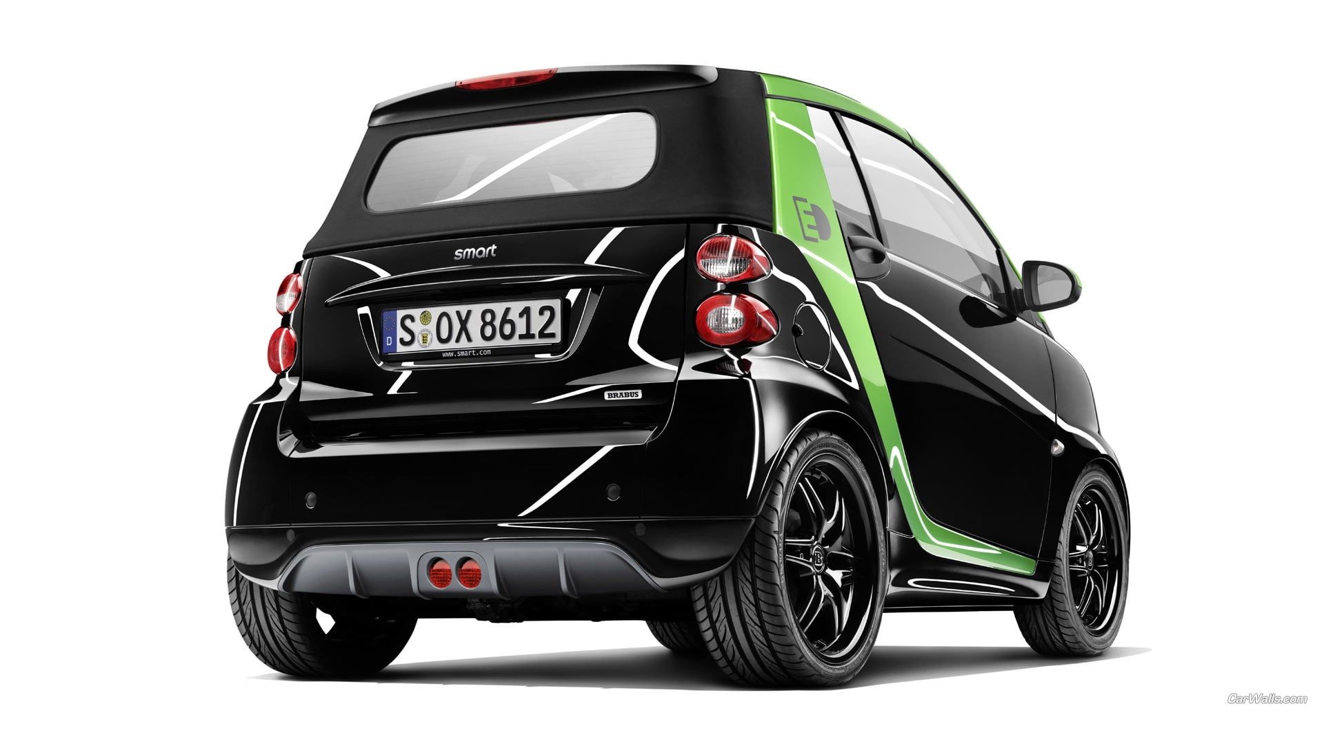 Smart Brabus, Brabus, 1080P, car, electric car, HD Wallpaper