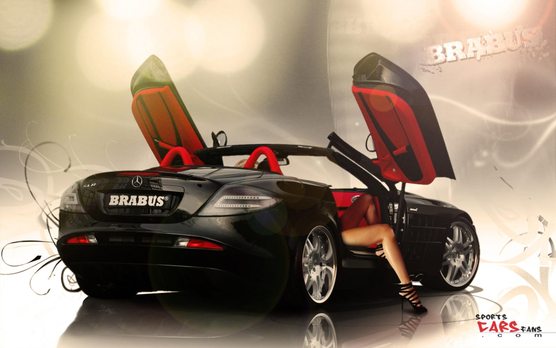 black, coupe, e class, brabus, v, 1080P, benz, mercedes, cars, e, HD Wallpaper