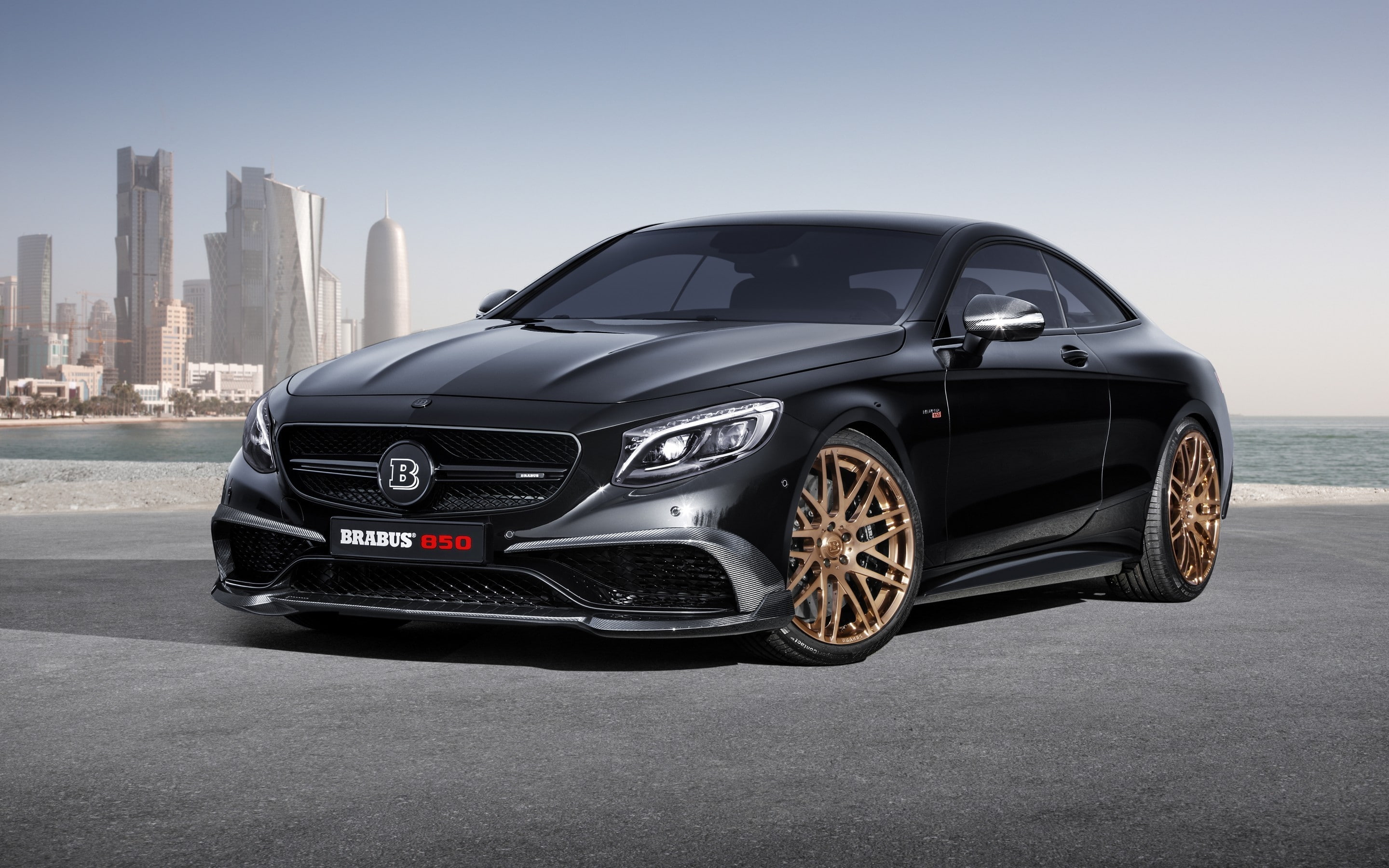 2K, s, benz, black, mercedes, amg, brabus, HD Wallpaper