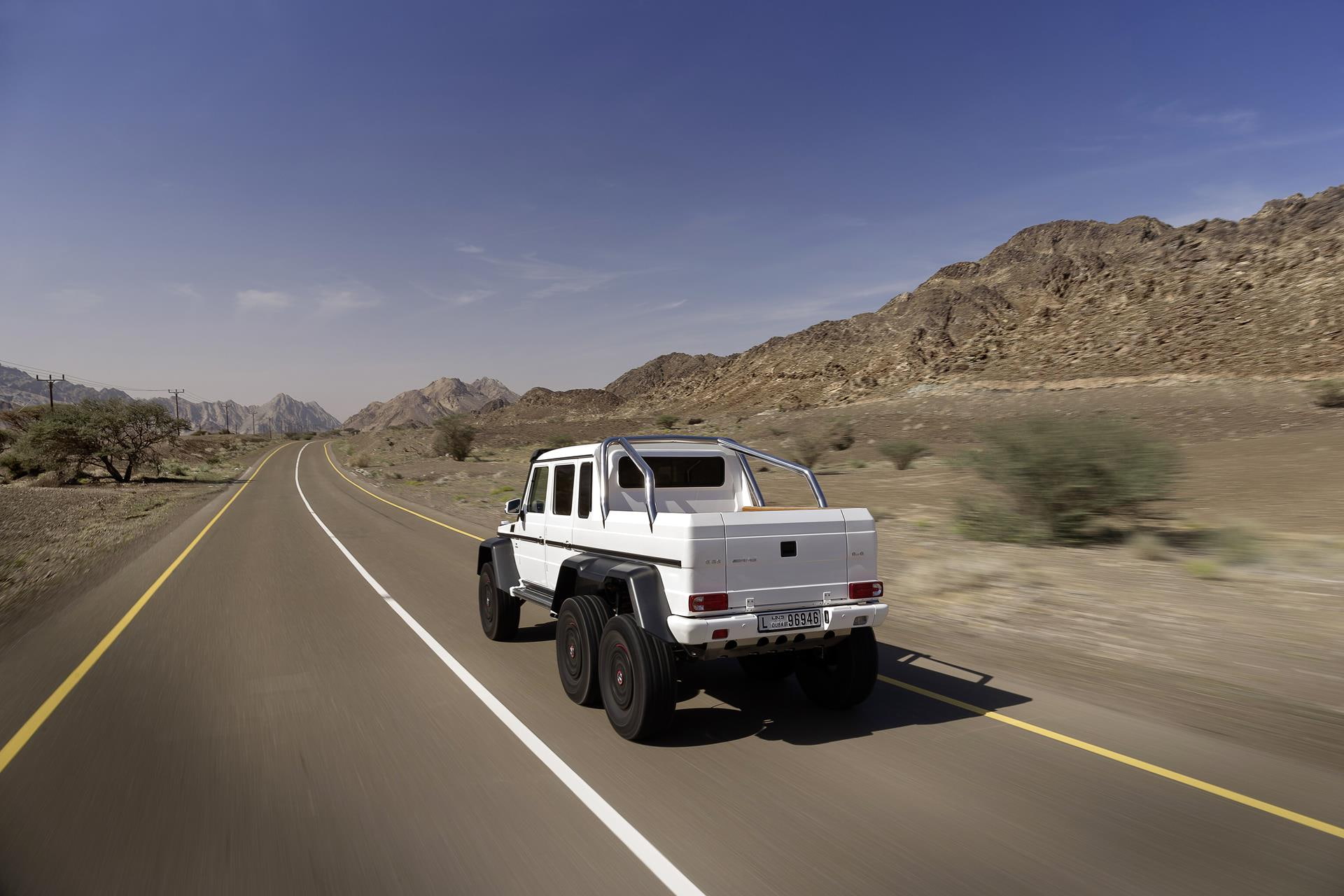 travel, motor vehicle, transportation, motion, land vehicle, 1080P, mountain, x, class, no people, on the move, mercedes, road marking, desert, benz, truck, HD Wallpaper