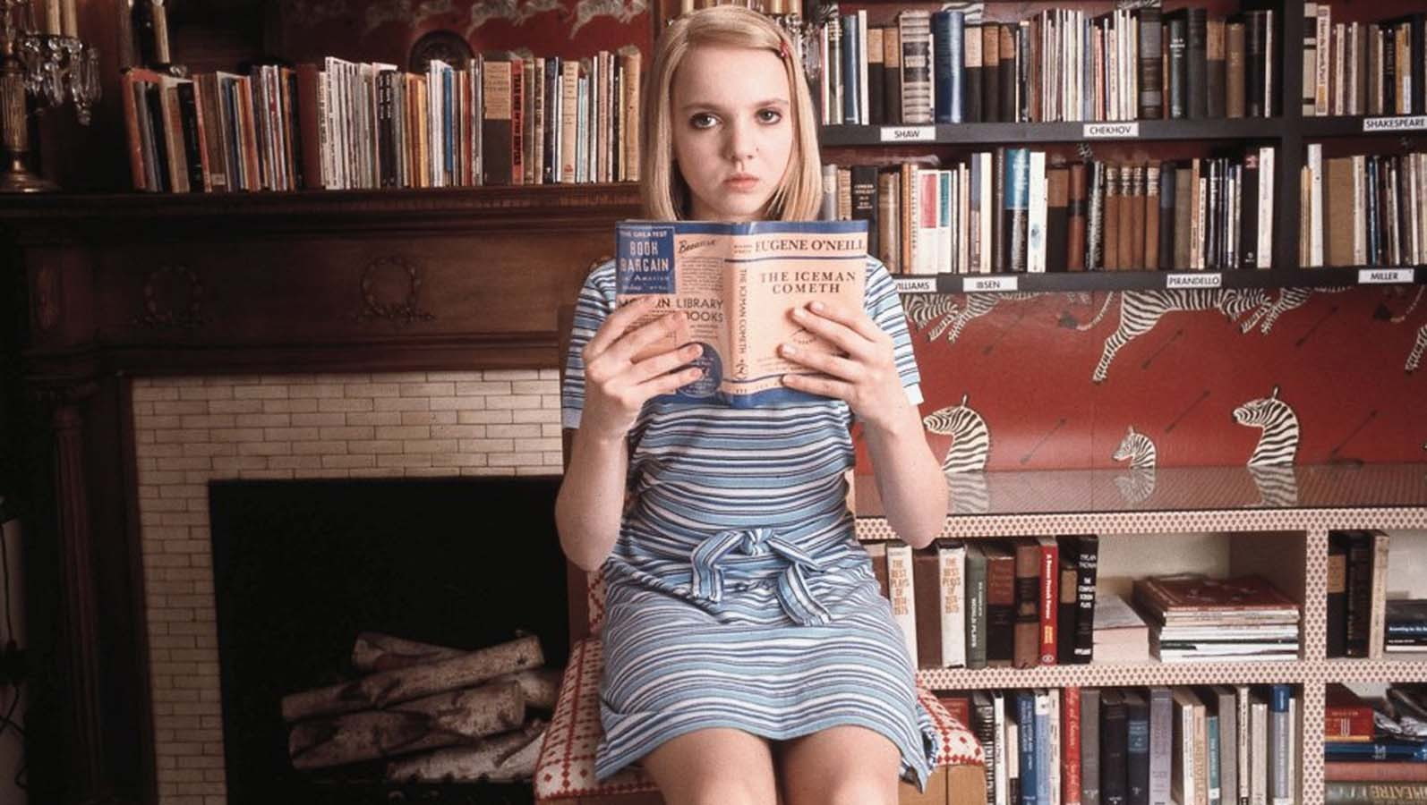 Wes Anderson, blonde, introvert, 720P, books, women, The Royal Tenenbaums, HD Wallpaper