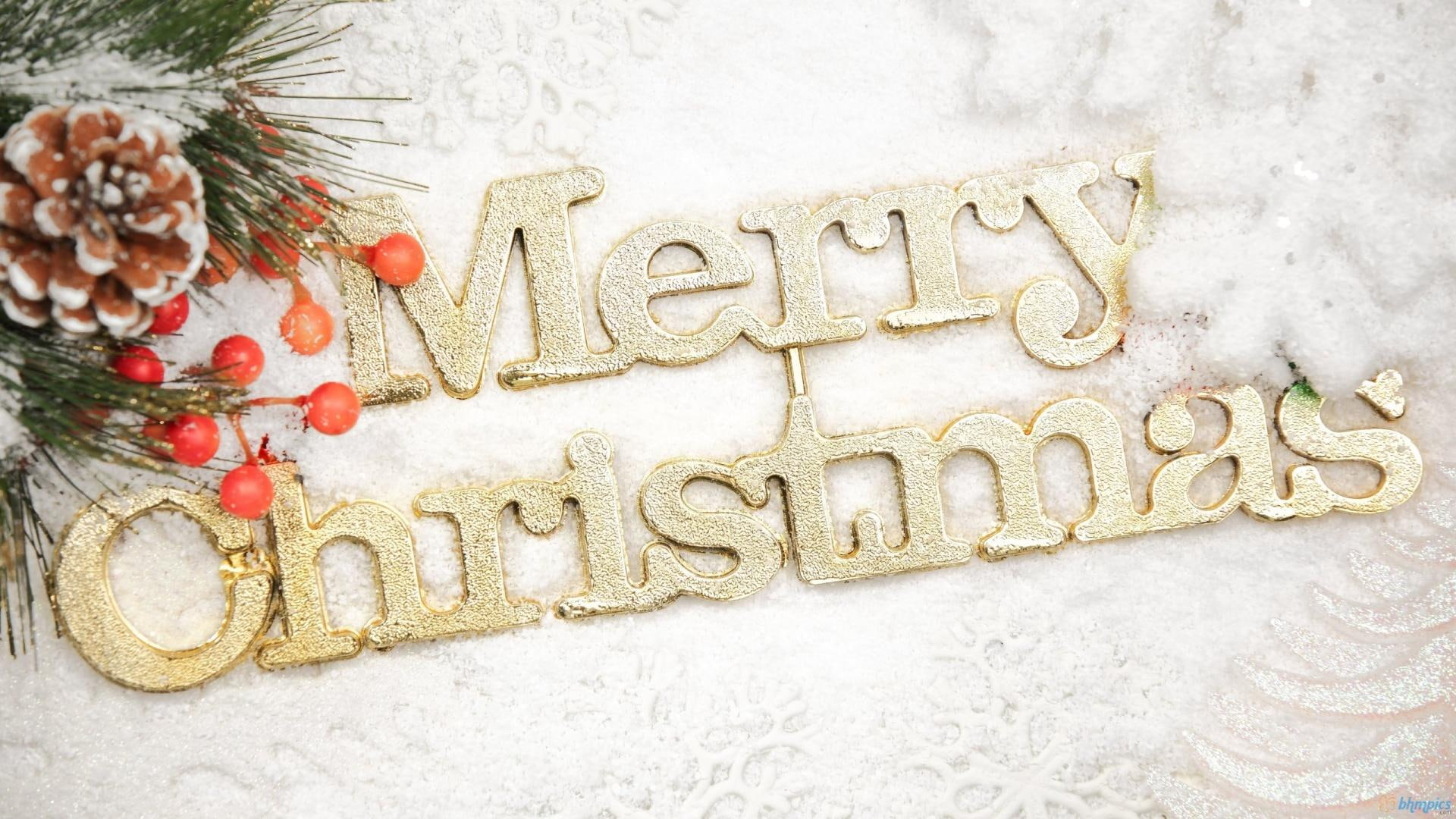 greeting, merry, 1080P, christmas, holidays, nature and landscapes, greetings, HD Wallpaper