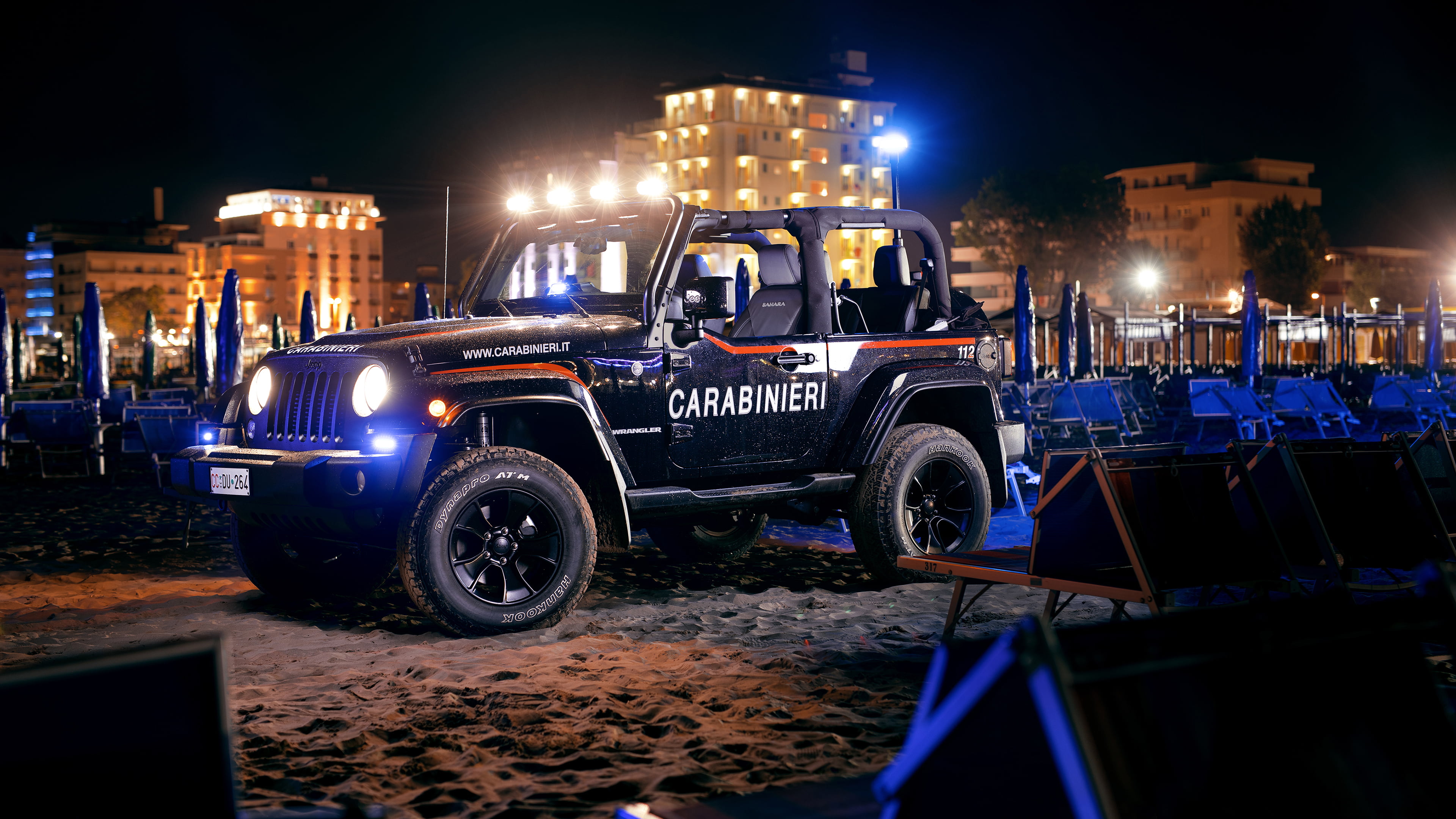 Jeep, Carabinieri, 4K, Jeep Wrangler, HD Wallpaper