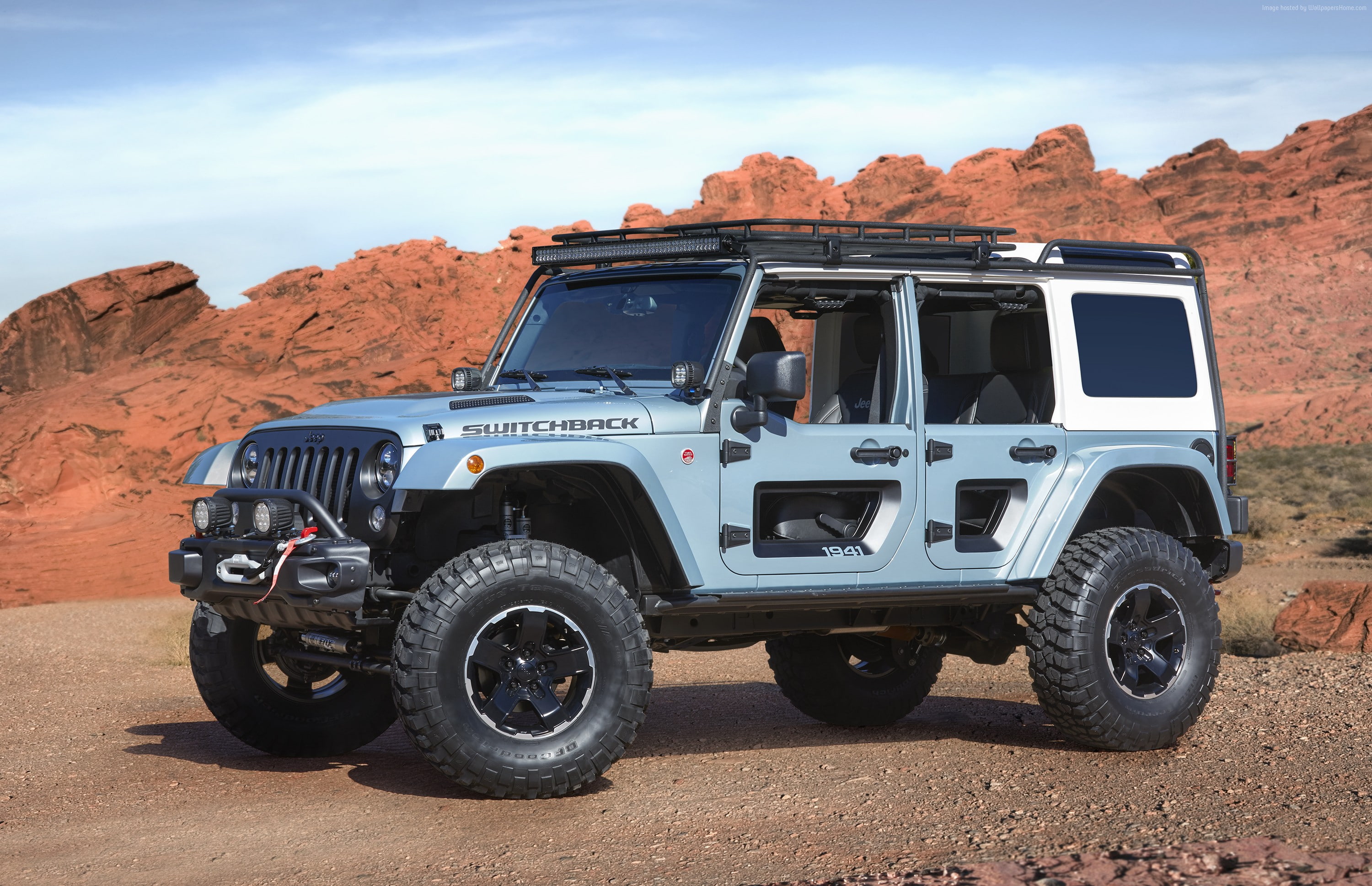 transportation, land, off-road vehicle, desert, no people, rock formation, arid climate, solid, Jeep Wrangler, outdoors, rock, climate, nature, road, travel, HD Wallpaper