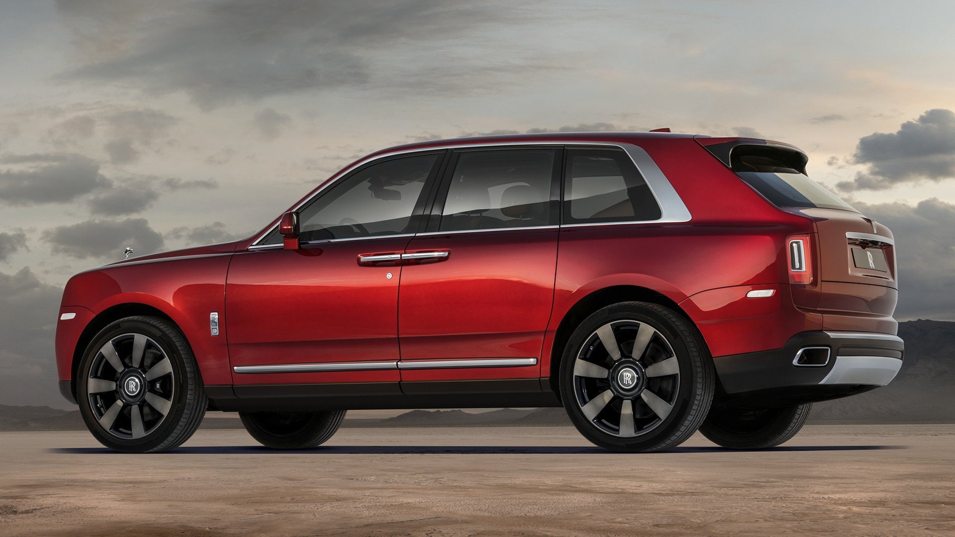 Rolls-Royce Cullinan, Rolls Royce, Car, SUV, 1080P, Luxury Car, Full-Size Car, Red Car, HD Wallpaper