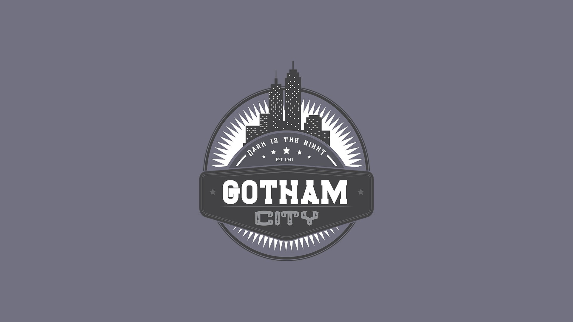 studio shot, indoors, Batman, 1080P, clear sky, Gotham City, no people, computer icon, capital letter, close-up, text, built structure, connection, metal, HD Wallpaper