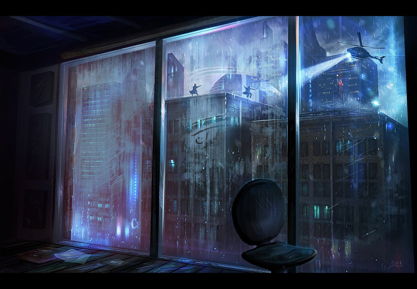 technology, cabinet, architecture, wall - building feature, wall, black, curtain, night, wooden, building, pursuit, digital composite, 720P, transparent, HD Wallpaper