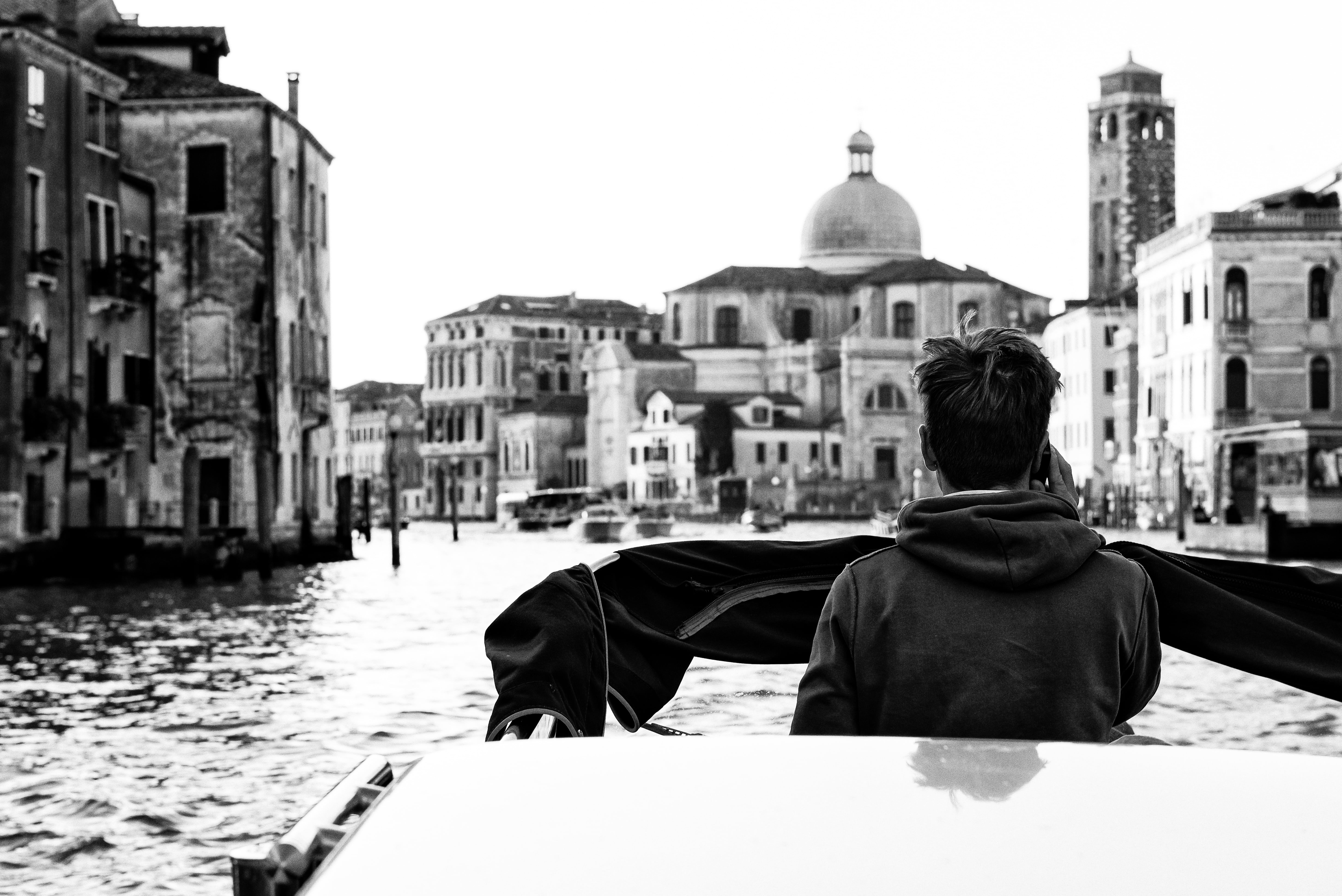 facade, real people, antique, historically, people, old buildings, standing, photo, building exterior, one man only, church, church bell tower, boat, belief, HD Wallpaper