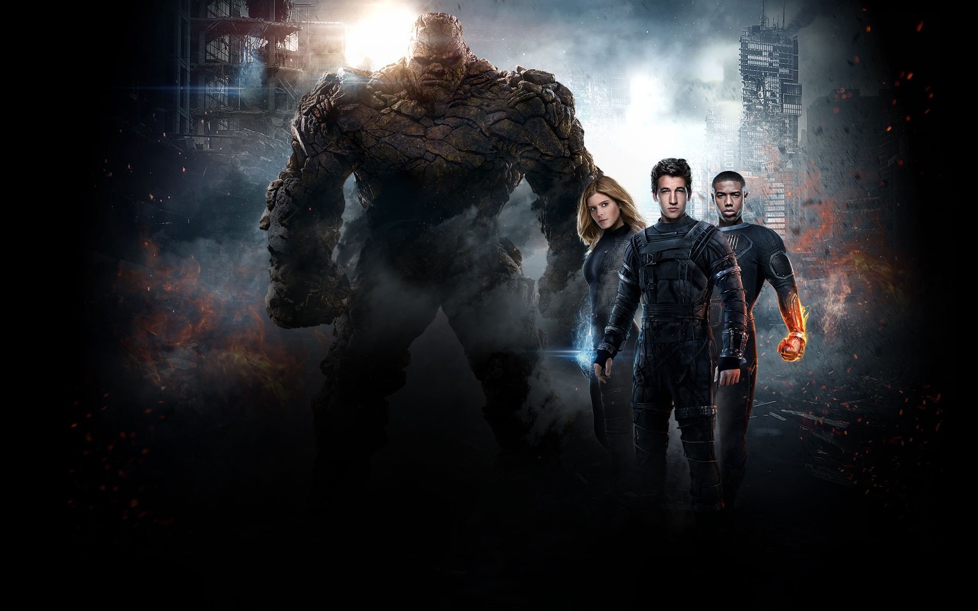 Fantastic Four (2015), Human Torch (Marvel Comics), 1080P, Invisible Woman, Thing (Marvel Comics), Mister Fantastic, Movie, HD Wallpaper
