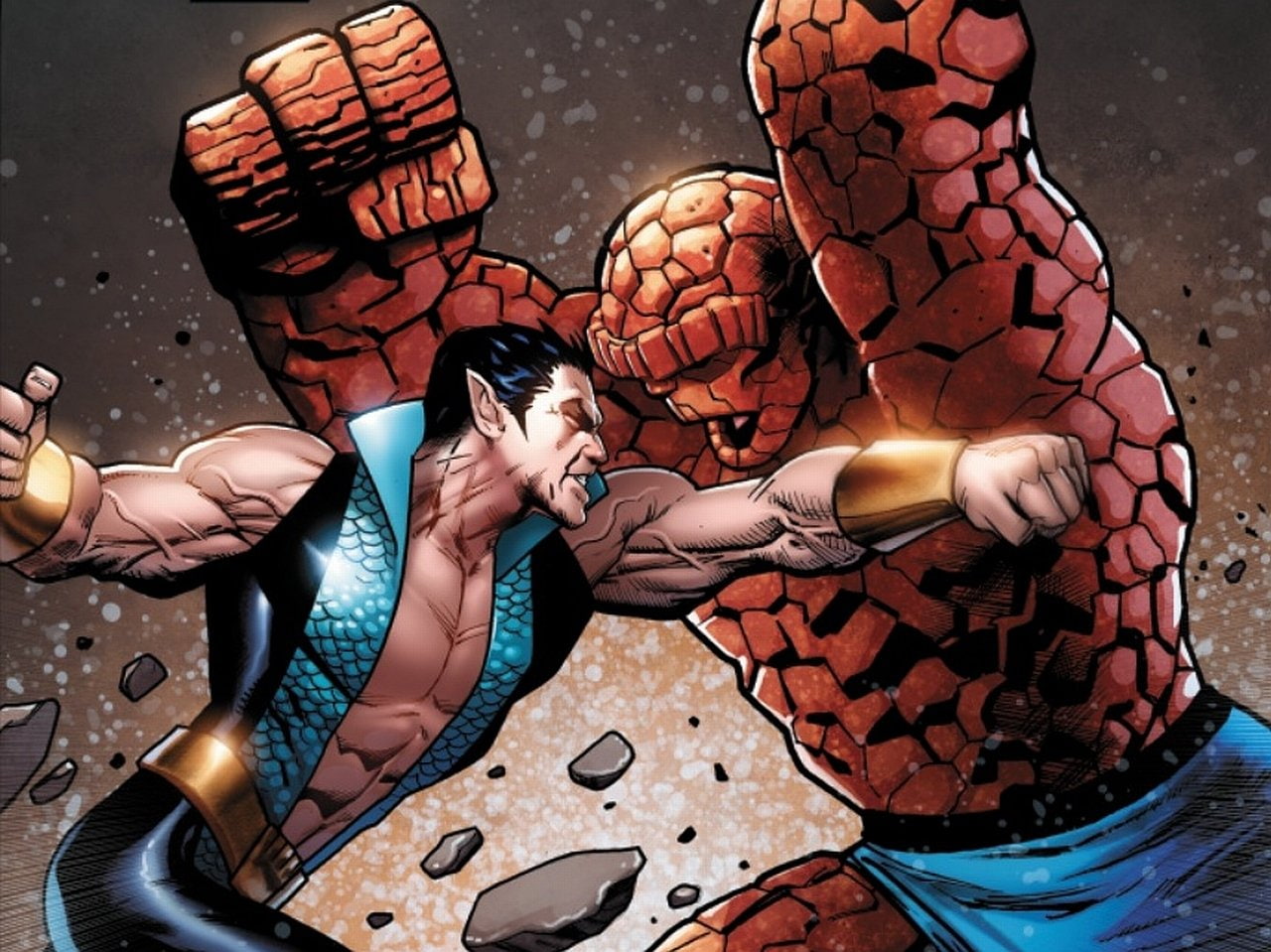 Thing (Marvel Comics), Ben Grimm, Sub-Mariner, X-Men, 720P, avengers vs. x-Men, Marvel Comics, HD Wallpaper