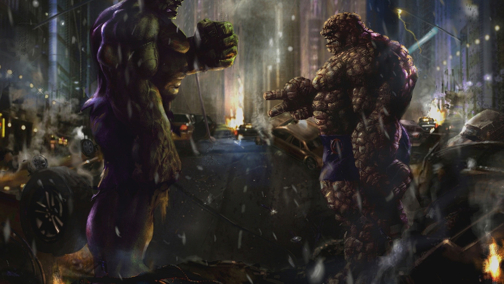 superheroes, grimm, character, thing, comic, 1080P, hulk, ben, HD Wallpaper
