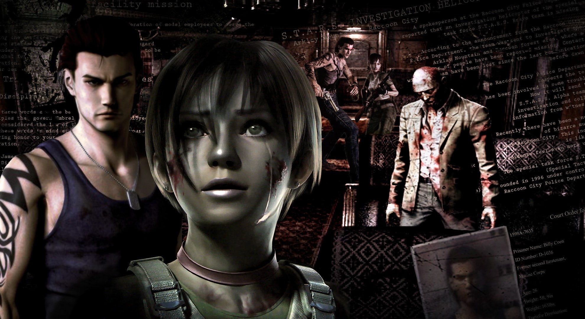 resident, aagecrow, art, x, Billy Coen, rebecca, coen, evil, Rebecca Chambers, 1080P, chambers, video, hd, games, billy, HD Wallpaper