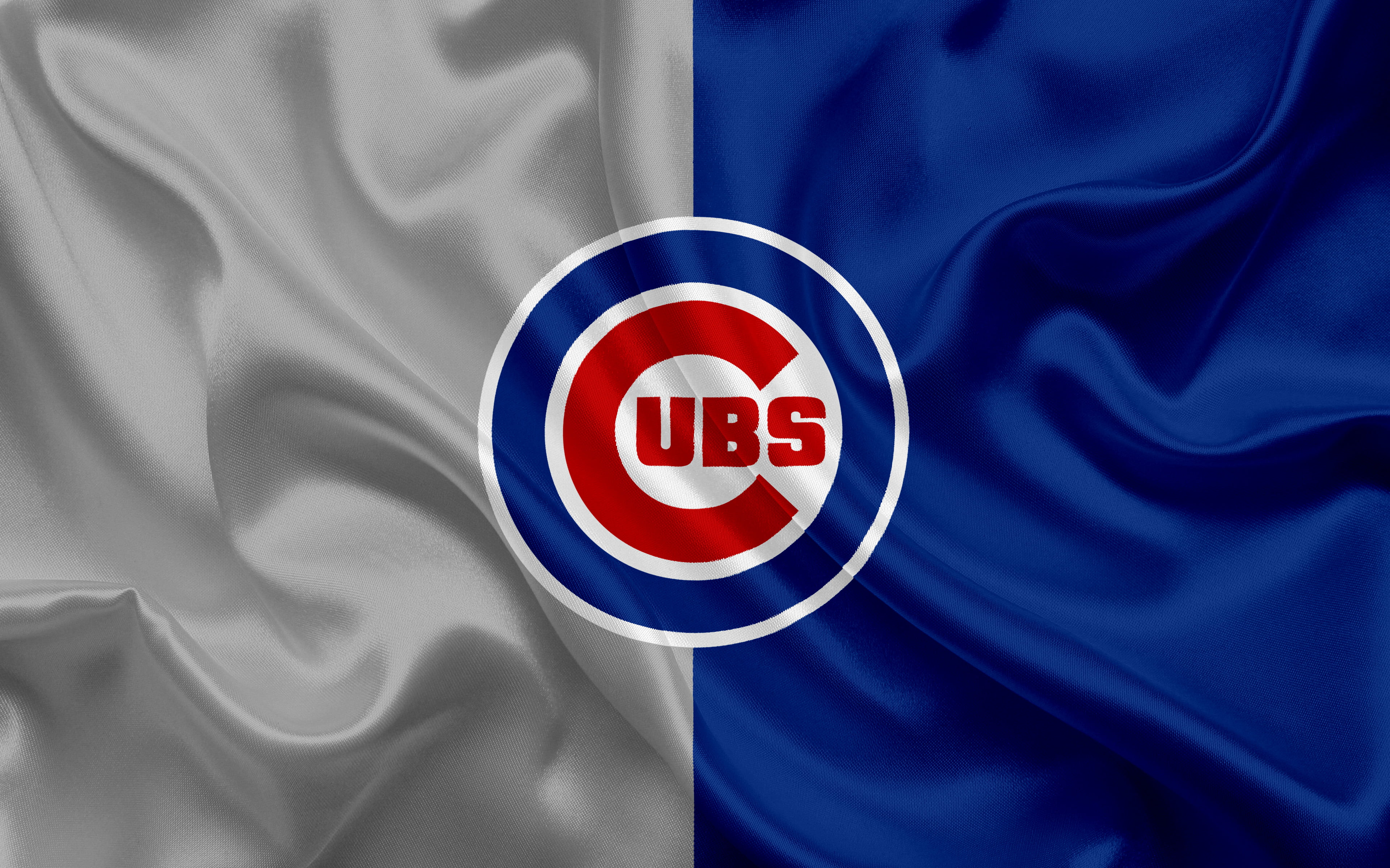 Baseball, Chicago Cubs, Logo, 4K, MLB, HD Wallpaper