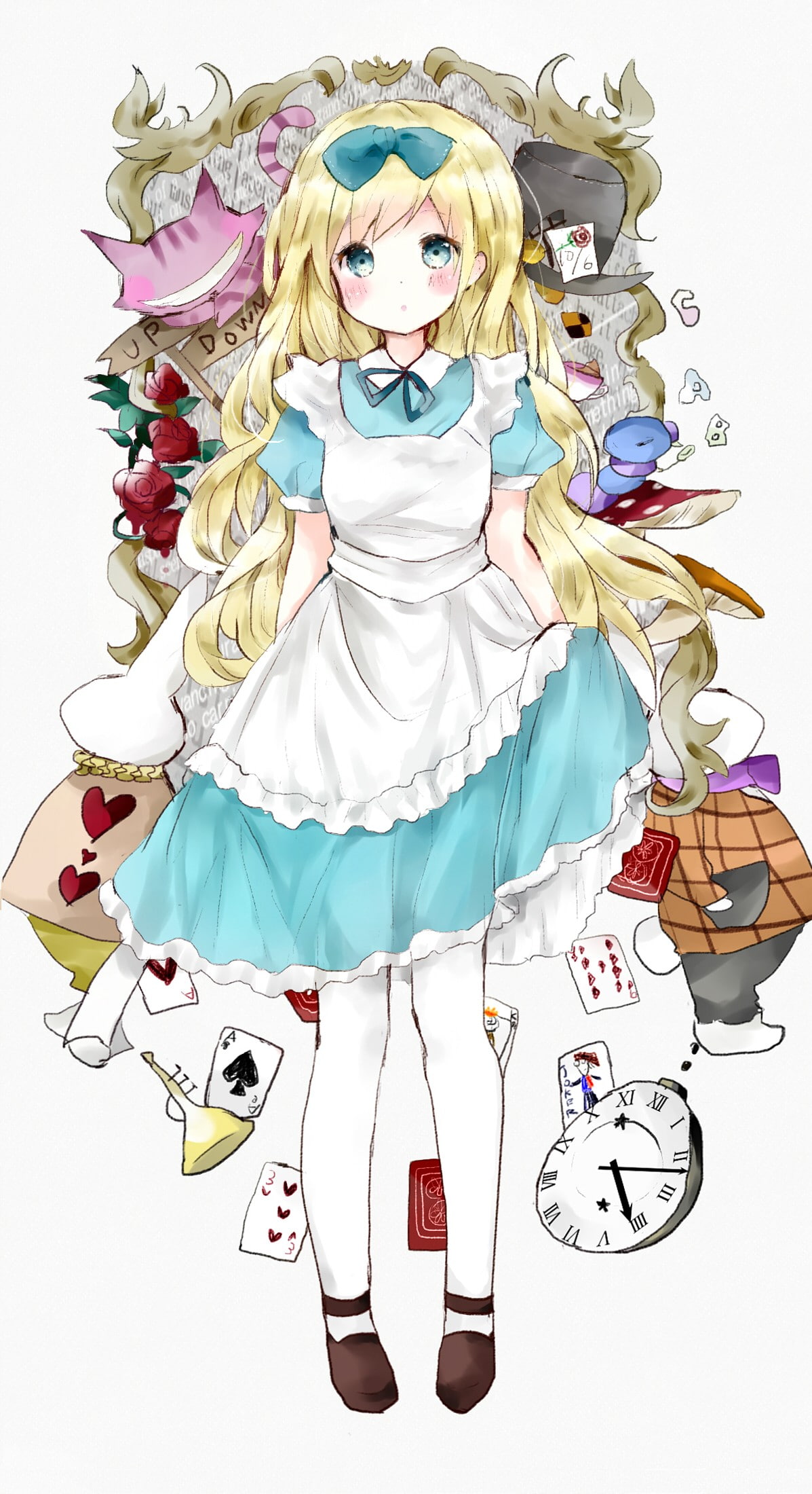 Alice in Wonderland, 1080P, Alice, Phone HD Wallpaper