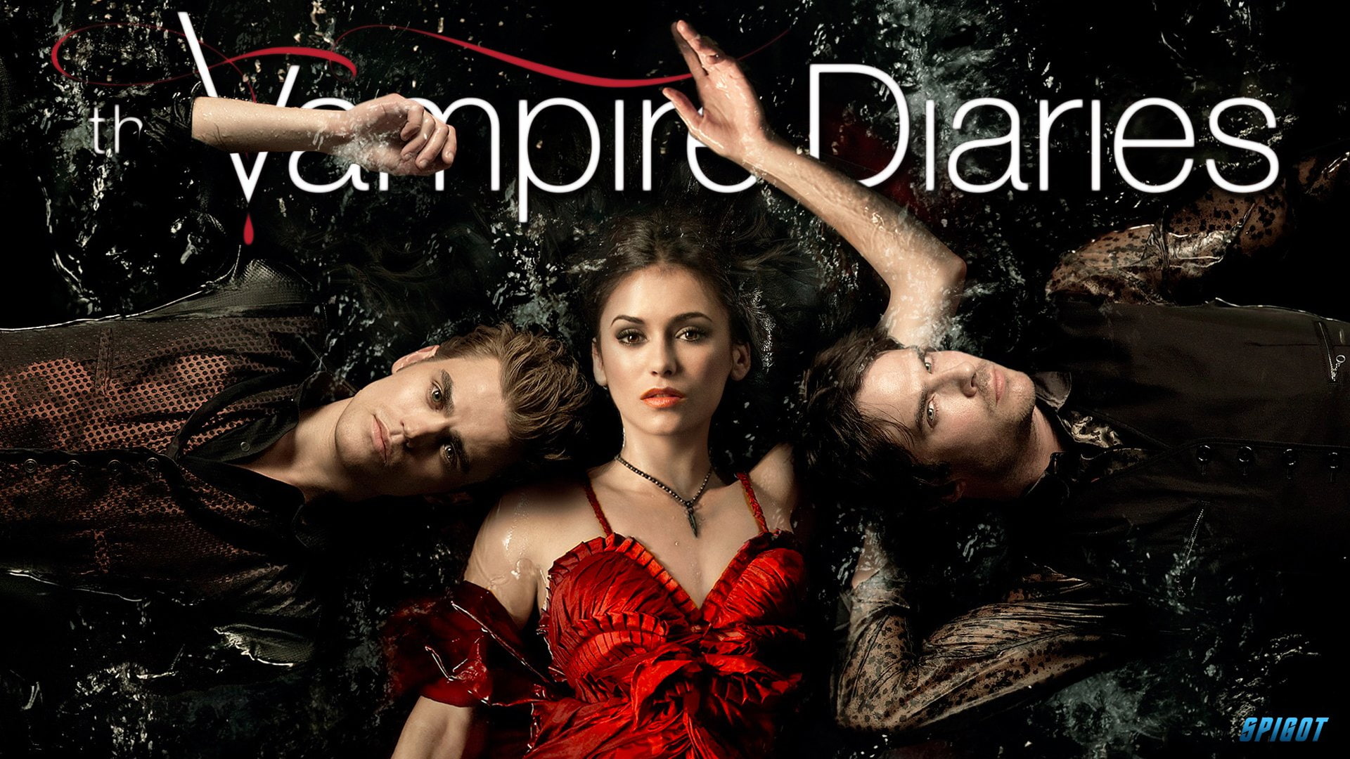 television, diaries, poster, fantasy, vampire, drama, horror, 1080P, series, HD Wallpaper