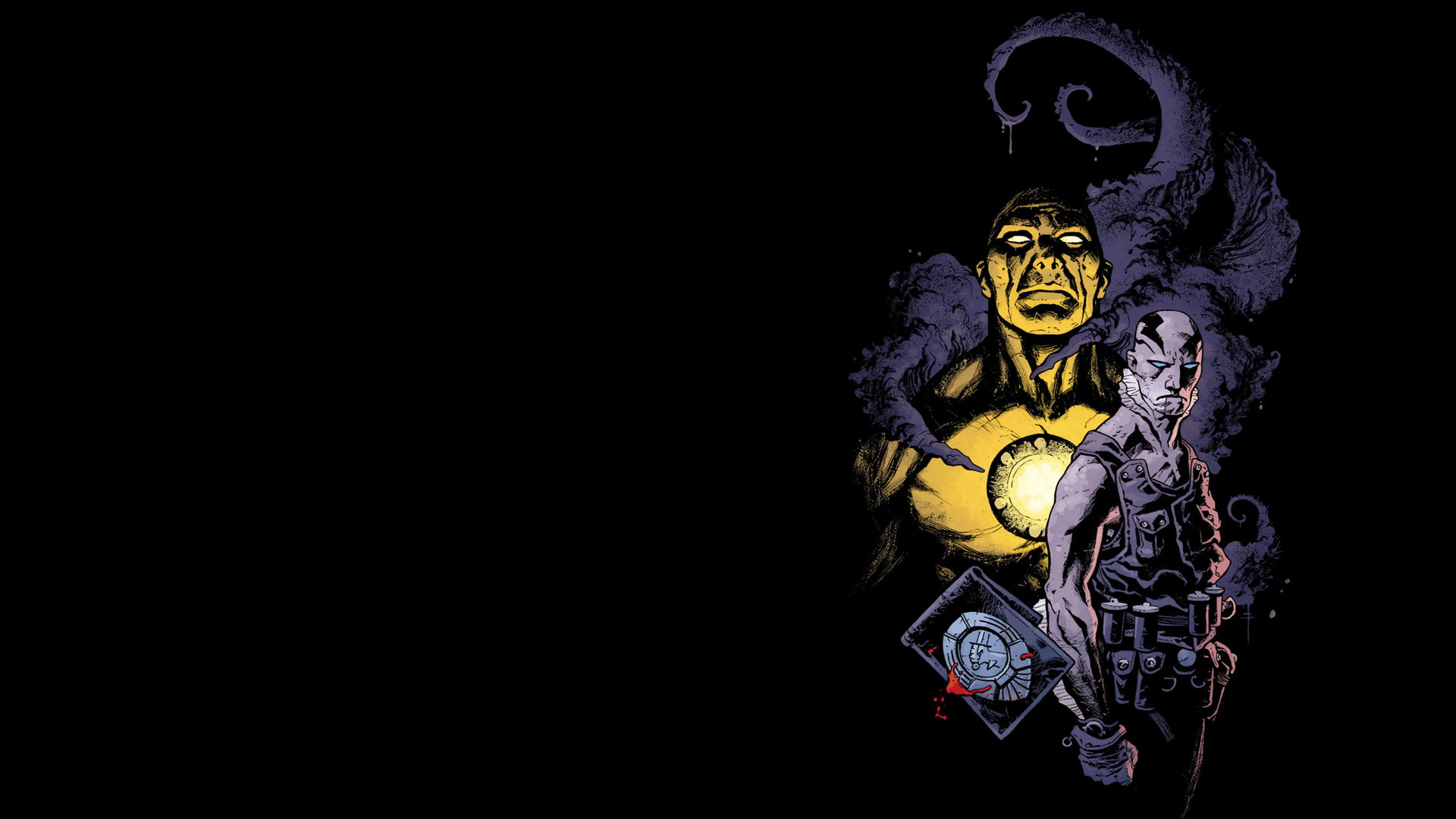 villain, hellboy, hd, cartoon/comic, black, male, character, 1080P, HD Wallpaper
