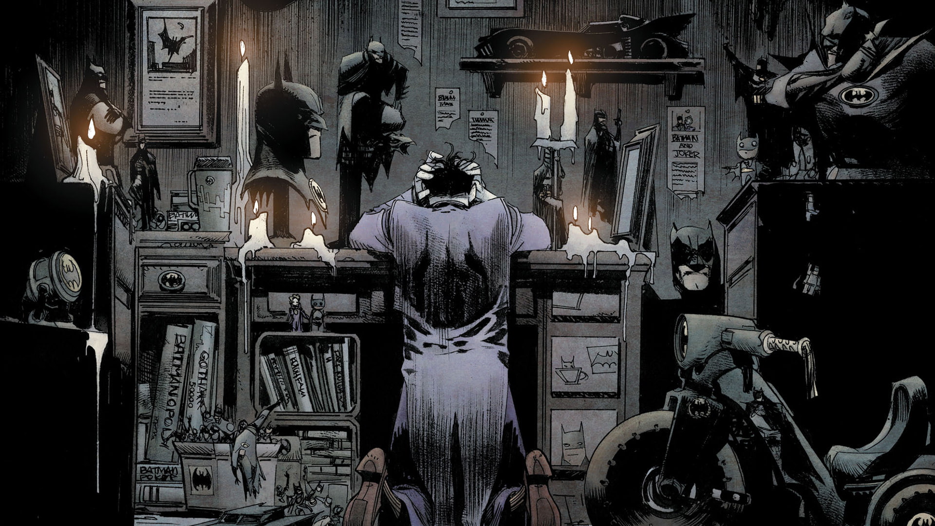 DC Comics, Batman, Sean Murphy, Dark, Joker, 1080P, comics, artwork, HD Wallpaper