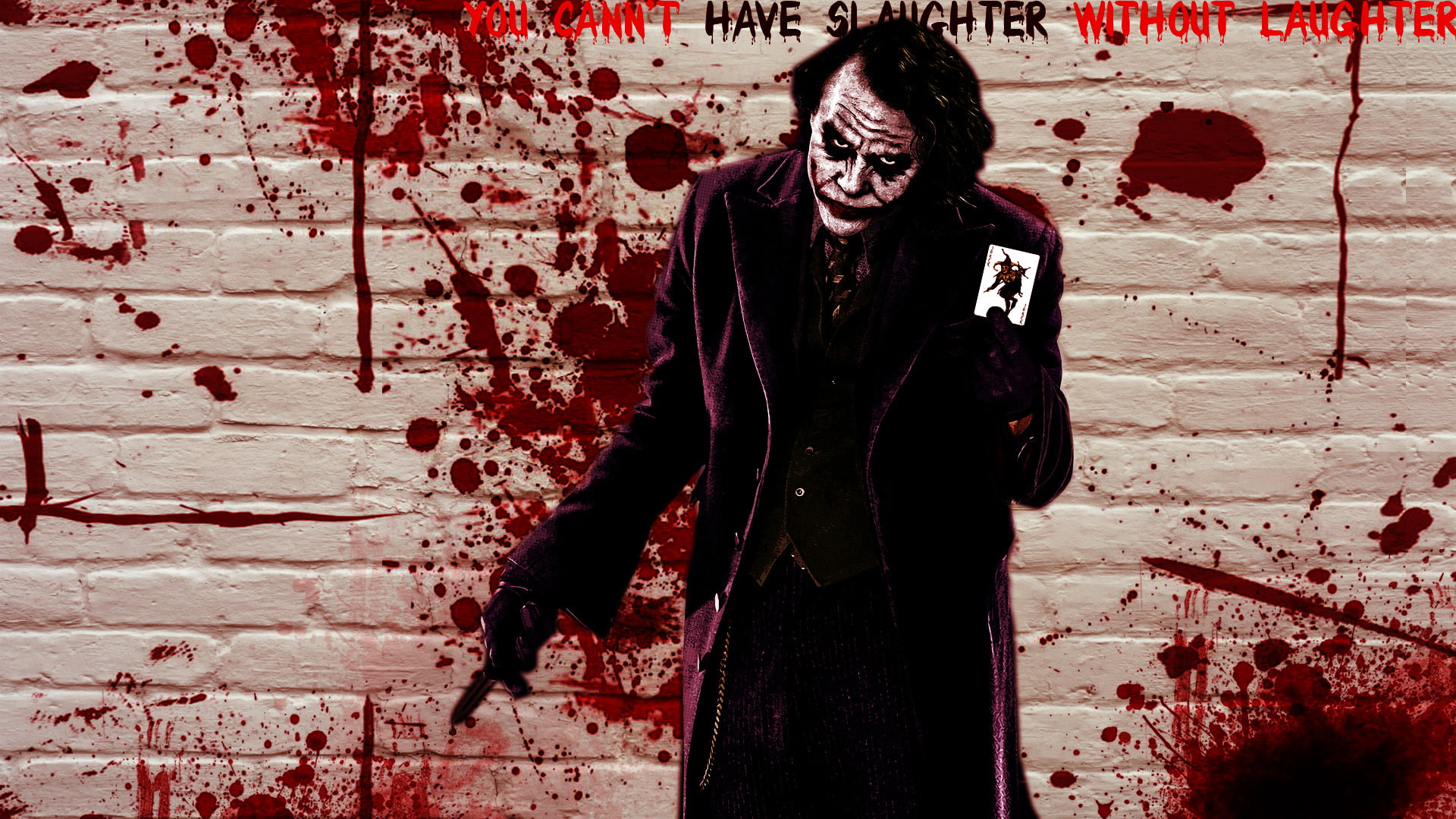 dark, joker, movie, the, blood, batman, knight, hd, movies, laughter, 1080P, slaughter, HD Wallpaper