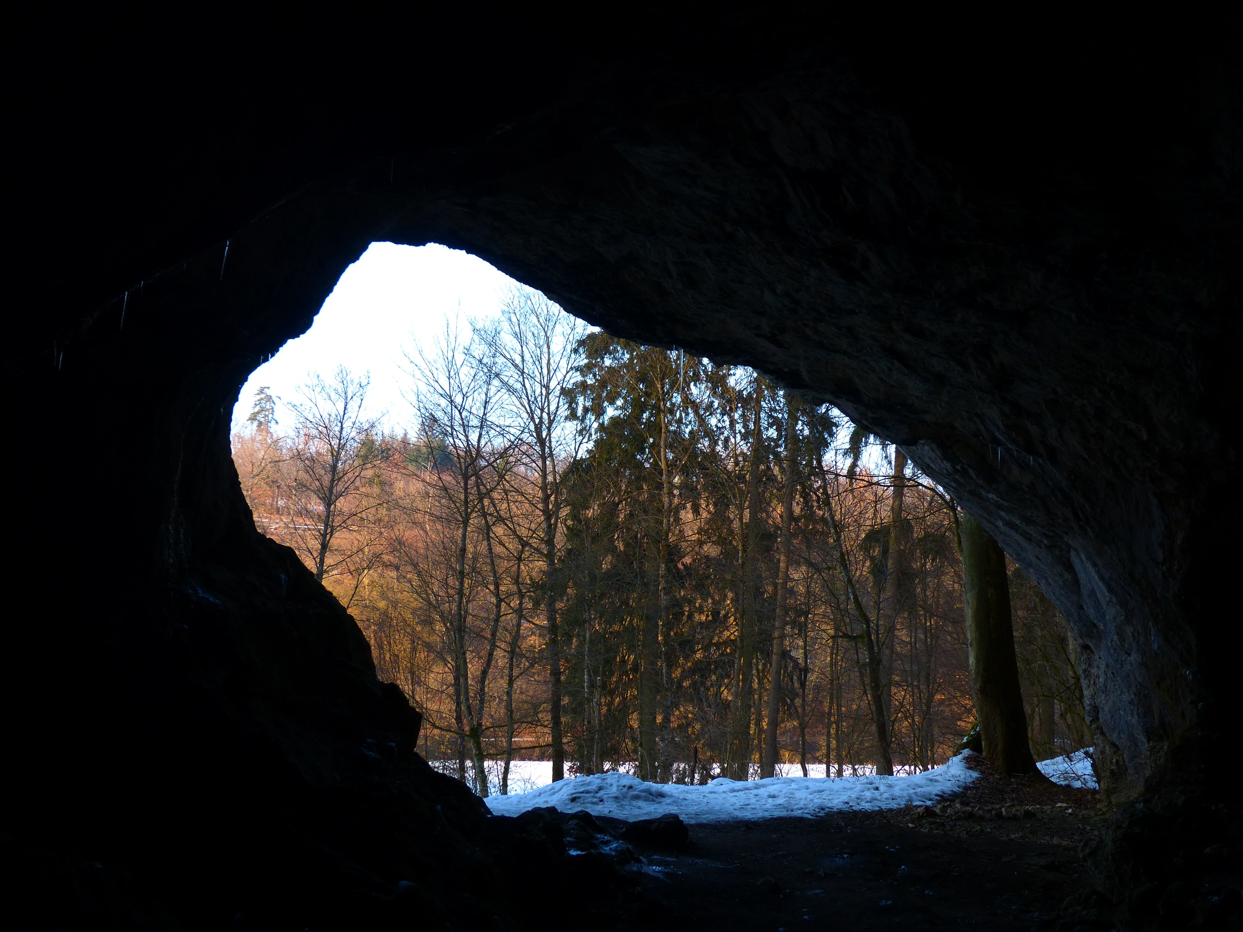 architecture, scenics - nature, caves profile, non-urban scene, plant, woodland, land, cold temperature, beauty in nature, lonetal, rock - object, tree, HD Wallpaper