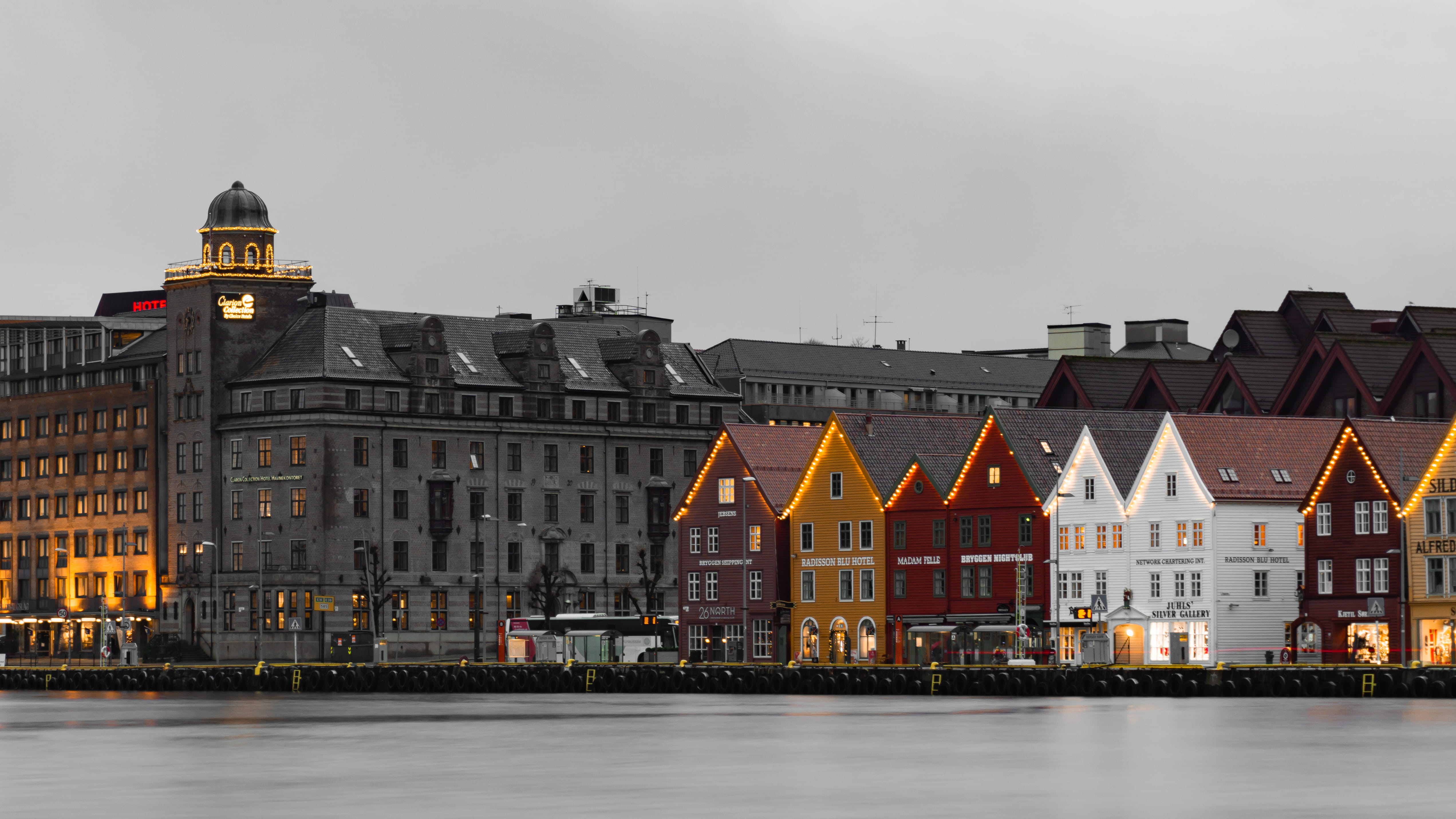urban, town, human, nature, asphalt, building exterior, history, 4K, tarmac, bryggen, built structure, old, the past, outdoors, cloud - sky, person, architecture, HD Wallpaper