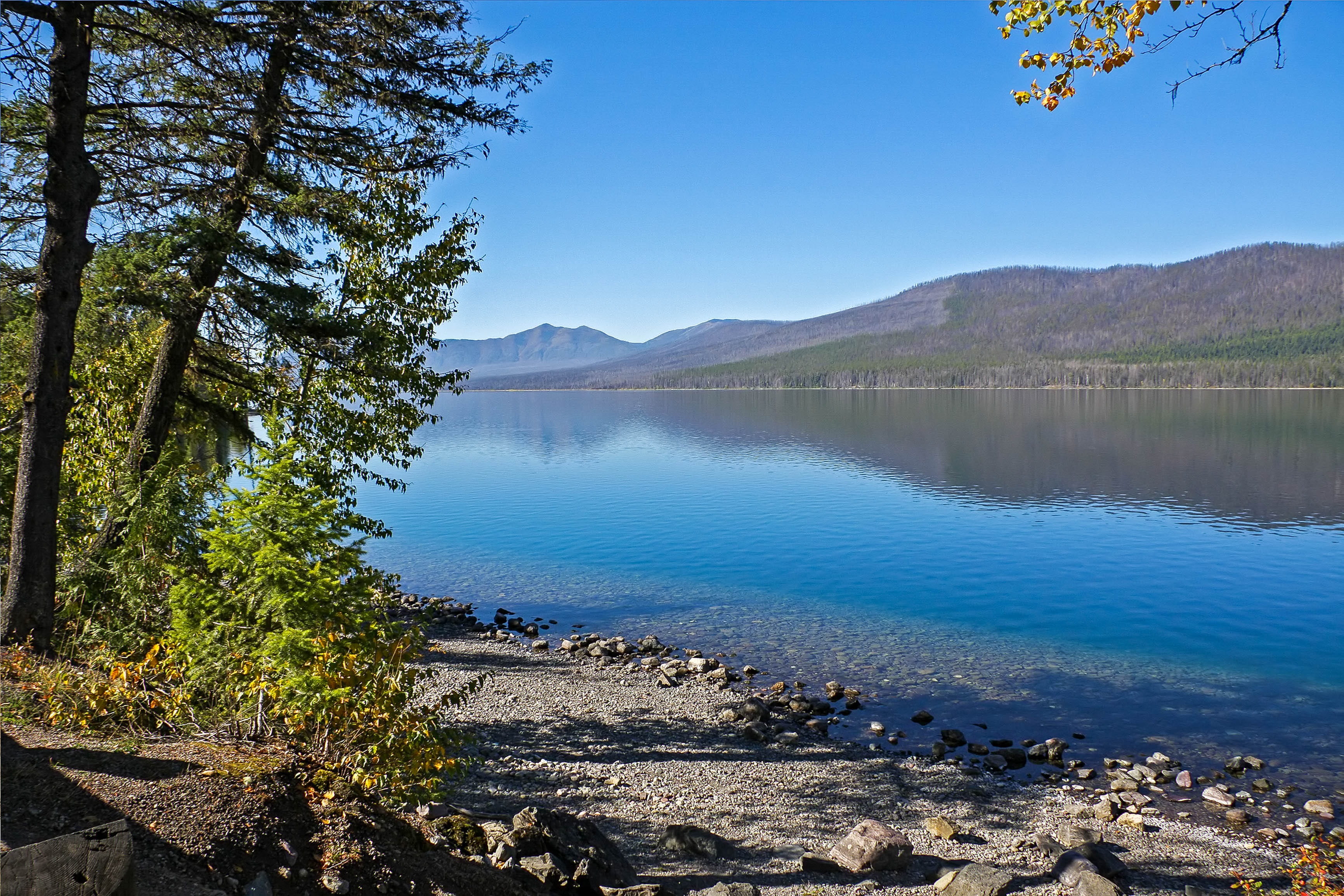 mountain range, beauty in nature, waterton, pine tree, non-urban scene, alberta, tree, blue, nature, land, 2K, mountain, lakes, tranquility, scenics - nature, HD Wallpaper