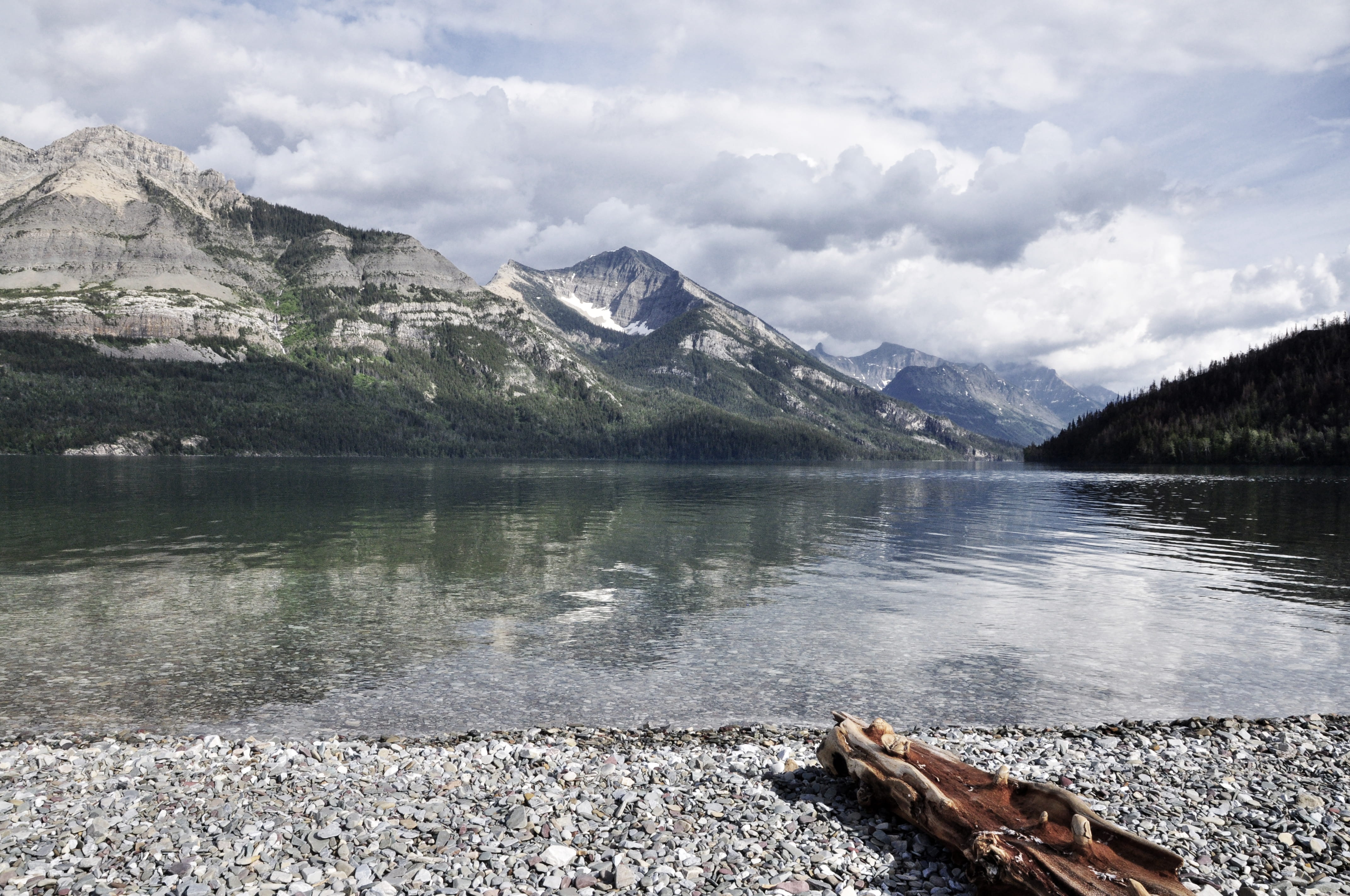 lake, snow, no people, beauty in nature, outdoors, idyllic, scenics - nature, waterton, nature, beach, mountain, formation, non-urban scene, canada, rock, HD Wallpaper
