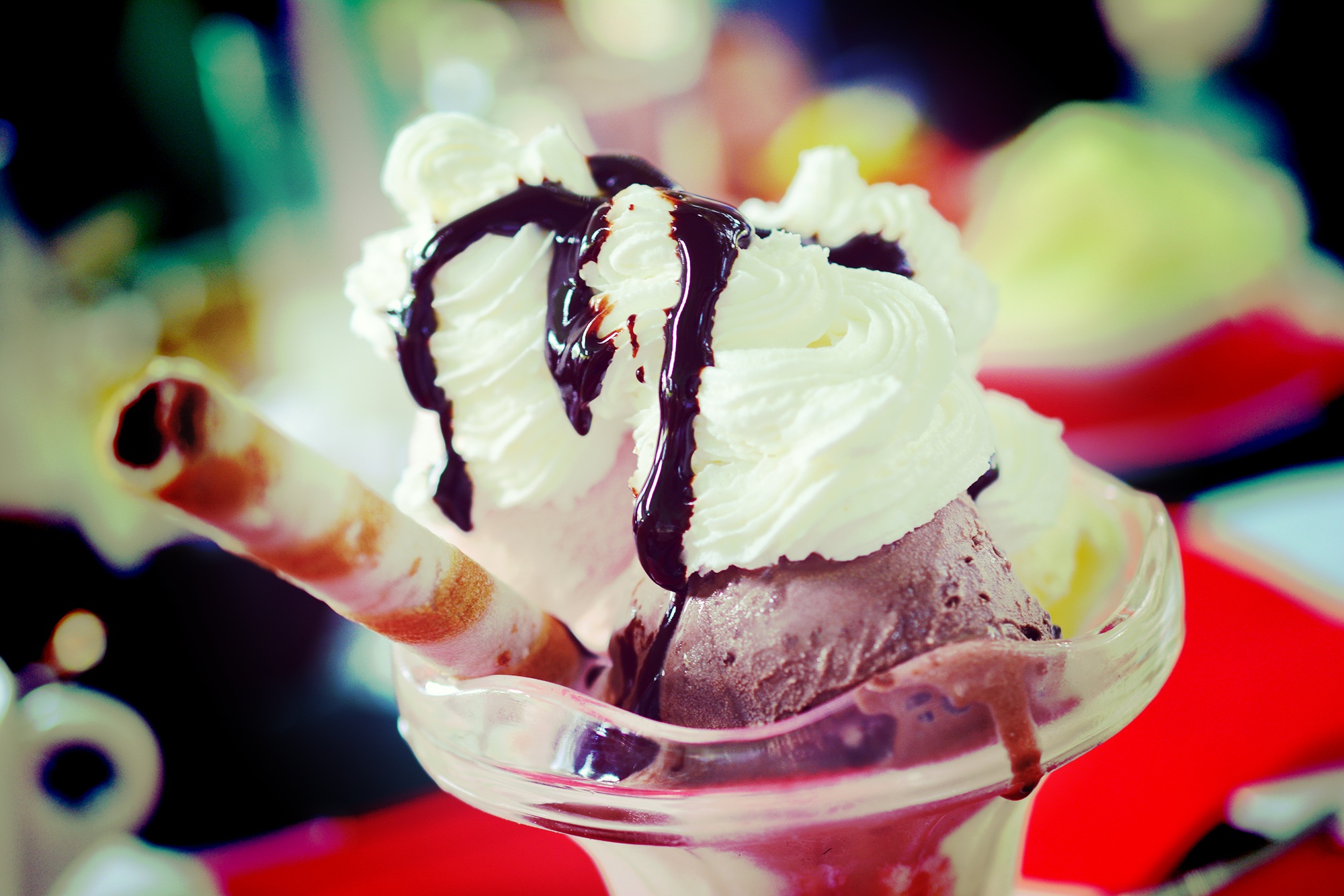 indulgence, frozen, ice-cream, refreshment, frozen food, cold - Temperature, dessert, tasty, ice Cream Sundae, temptation, unhealthy eating, sweet Food, HD Wallpaper