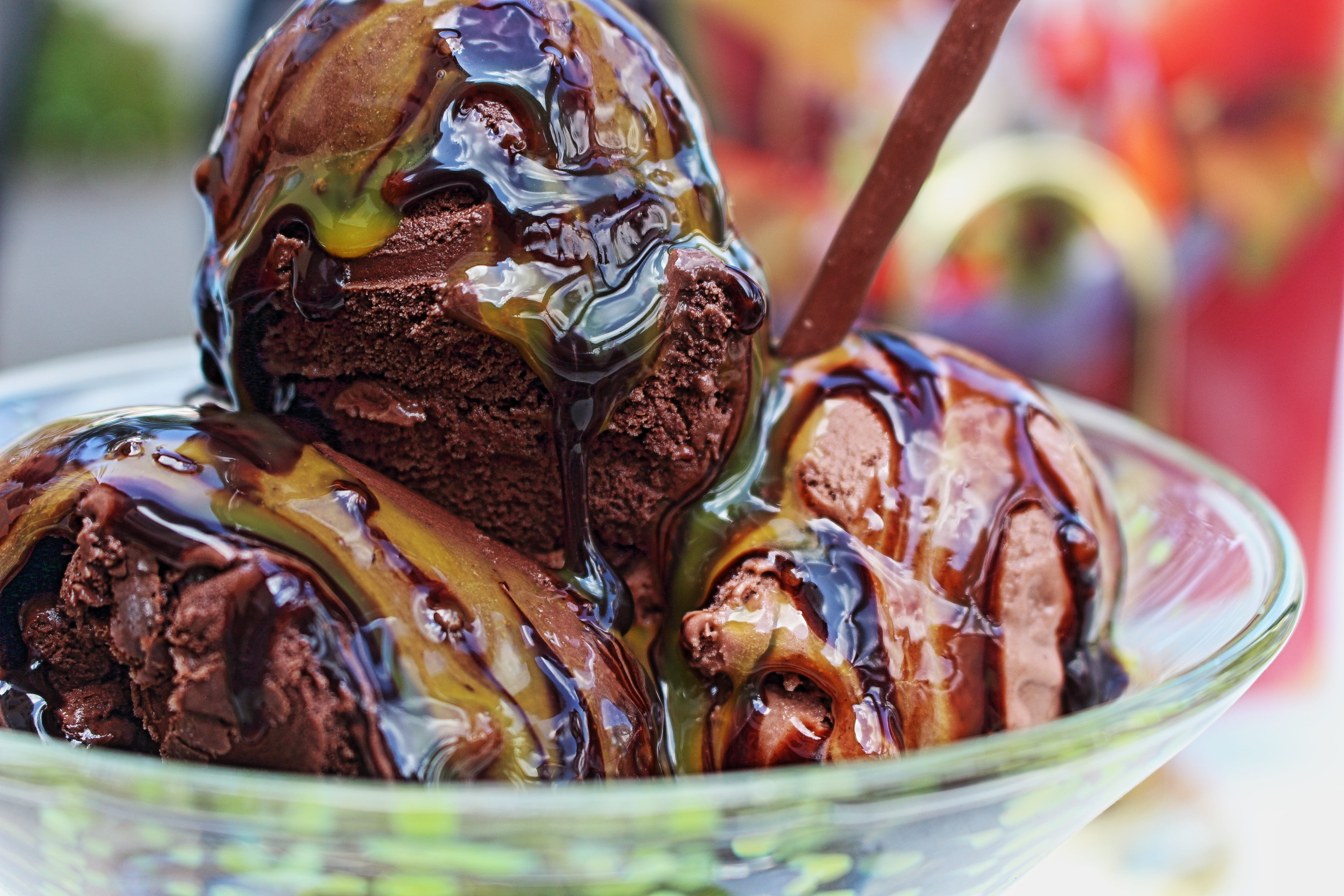 temptation, schokobecher, dessert, freshness, indoors, glass bowl, sweet food, sweet dish, ice cream flavors, snack, wellbeing, ice cream sundae, no people, HD Wallpaper