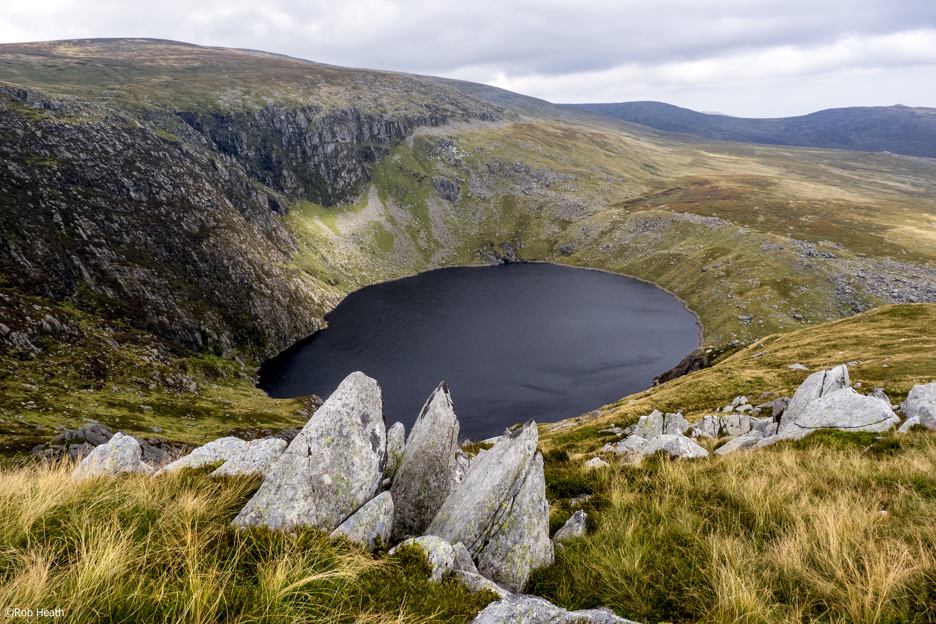Wales, mountain, landscapes, Snowdonia, water  reservoir, scenics, walks, tarn, rock - Object, green, 4K, landscape, nature, lake, reservoir  rocks, UK, HD Wallpaper