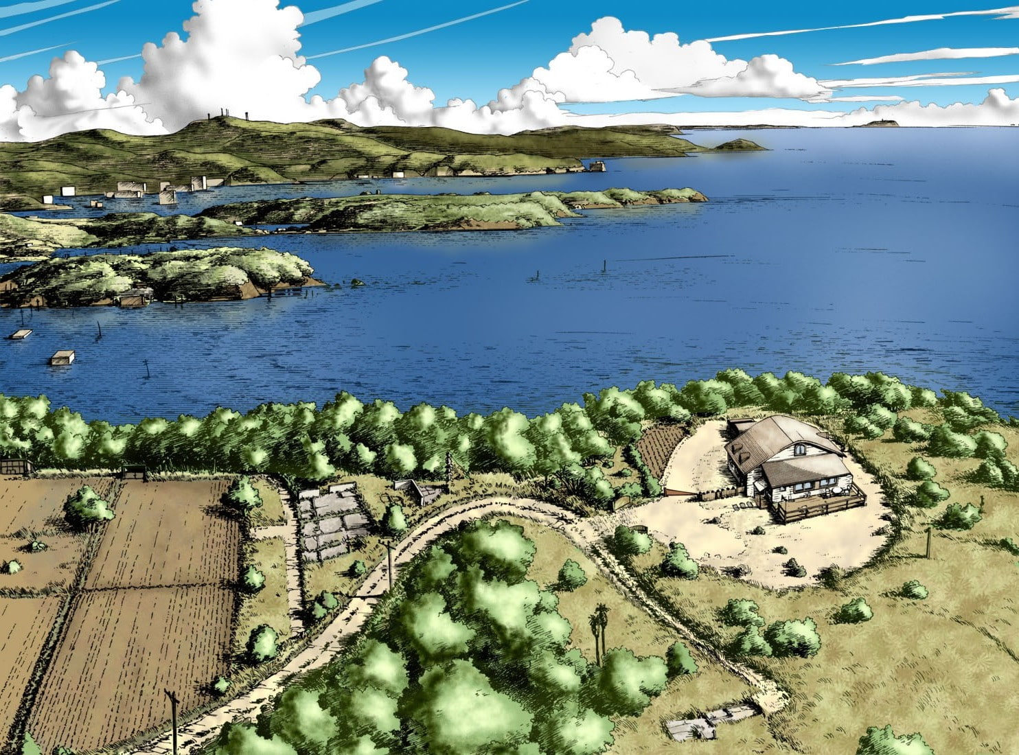 Yokohama Kaidashi Kikou, Cafe Alpha, 720P, Yokohama Shopping Trip, HD Wallpaper
